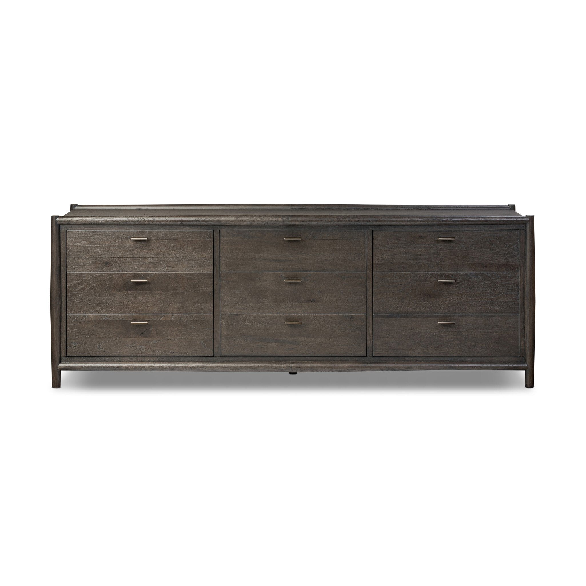 Glenview 9 Drawer Dresser - Weathered Oak Veneer - Four Hands Glenview 9 Drawer Dresser - Weathered Oak Veneer - Four Hands