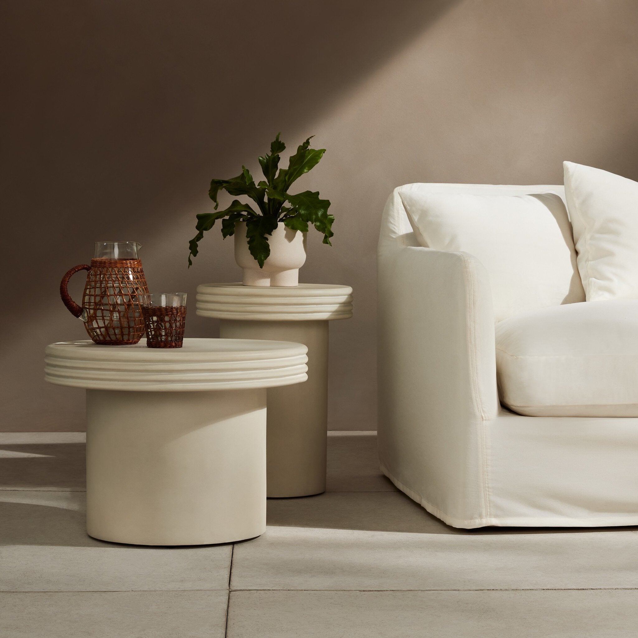 Grecia Outdoor End Table Set