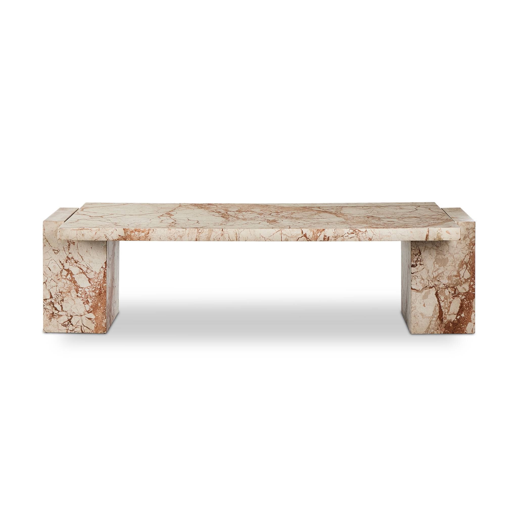 Romano Coffee Table - Desert Taupe Marble Coffee Tables Four Hands     Coffee Tables,https://www.oldbonesco.com,Mid Century Furniture, Furniture Sale, Old Bones Co, Mid Century Sale, Four Hands Furniture, Sale,Gus, Sale,Perigold Romano Coffee Table - Desert Taupe Marble Coffee Tables Sale, Perigold Sale Romano Coffee Table - Desert Taupe Marble,Romano Coffee Table - Desert Taupe Marble Lulu and Georgia,Burke Decor Sale Romano Coffee Table - Desert Taupe Marble, open box furniture,Open Box Romano Coffee Tabl