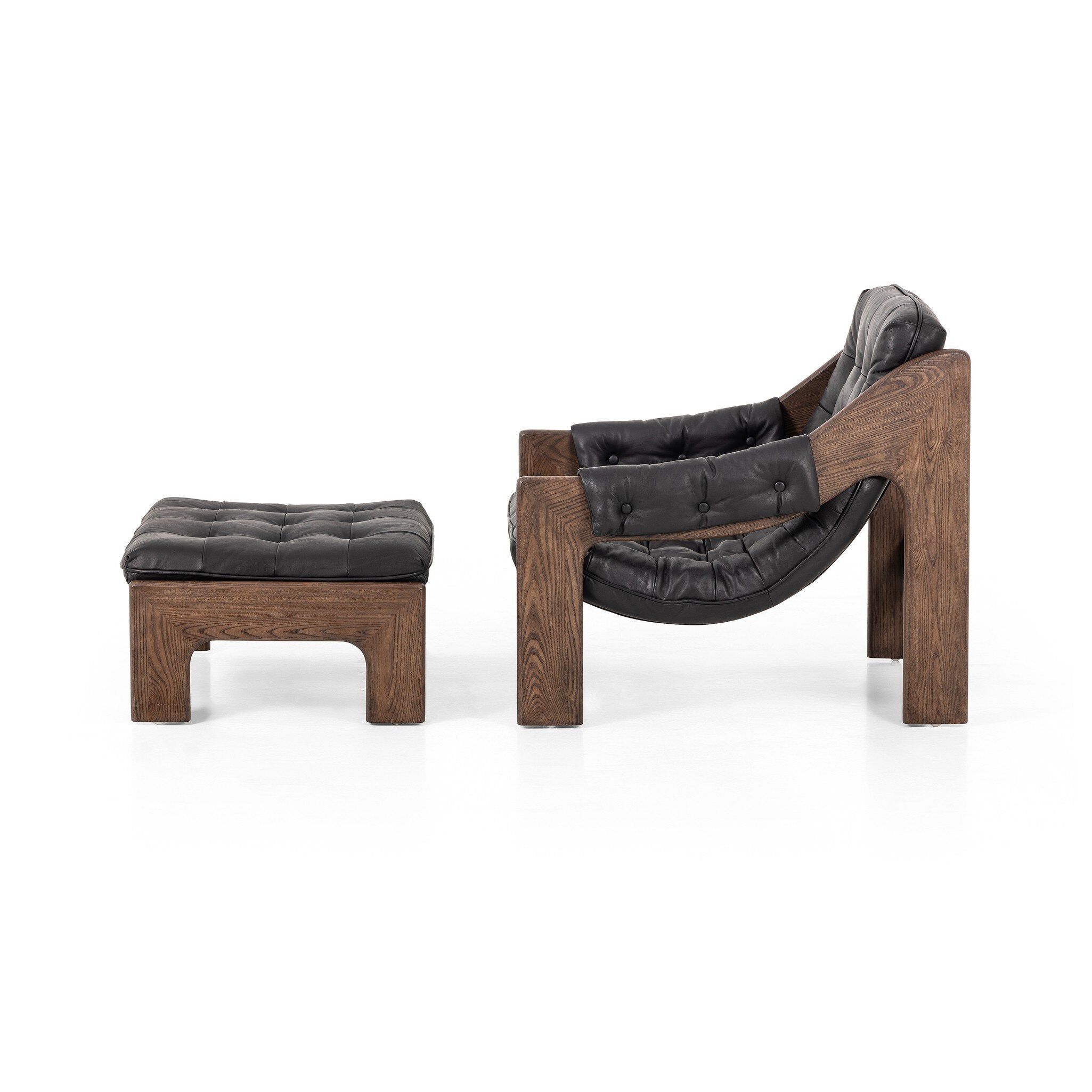 Halston Chair with Ottoman