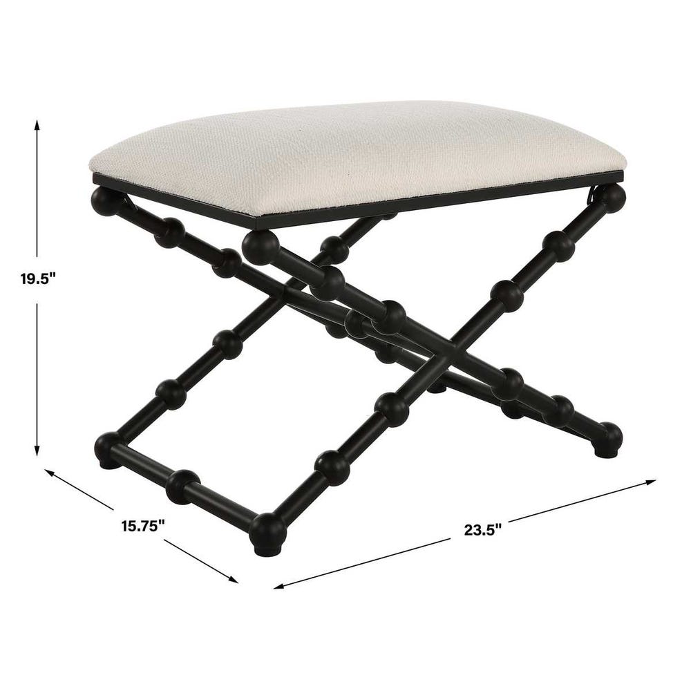 Uttermost Iron Drops Small Bench