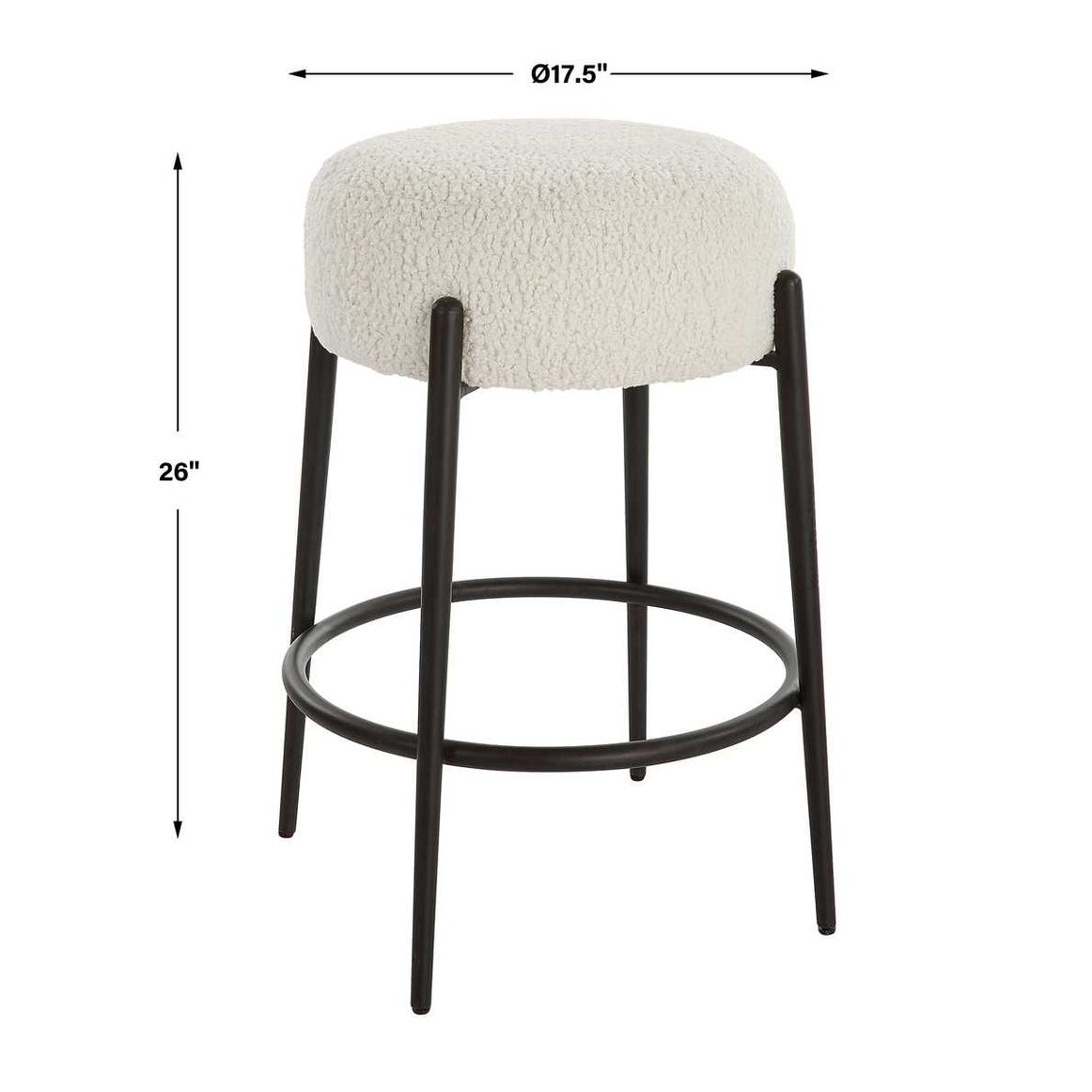 Uttermost Arles Plush Counter Stool
