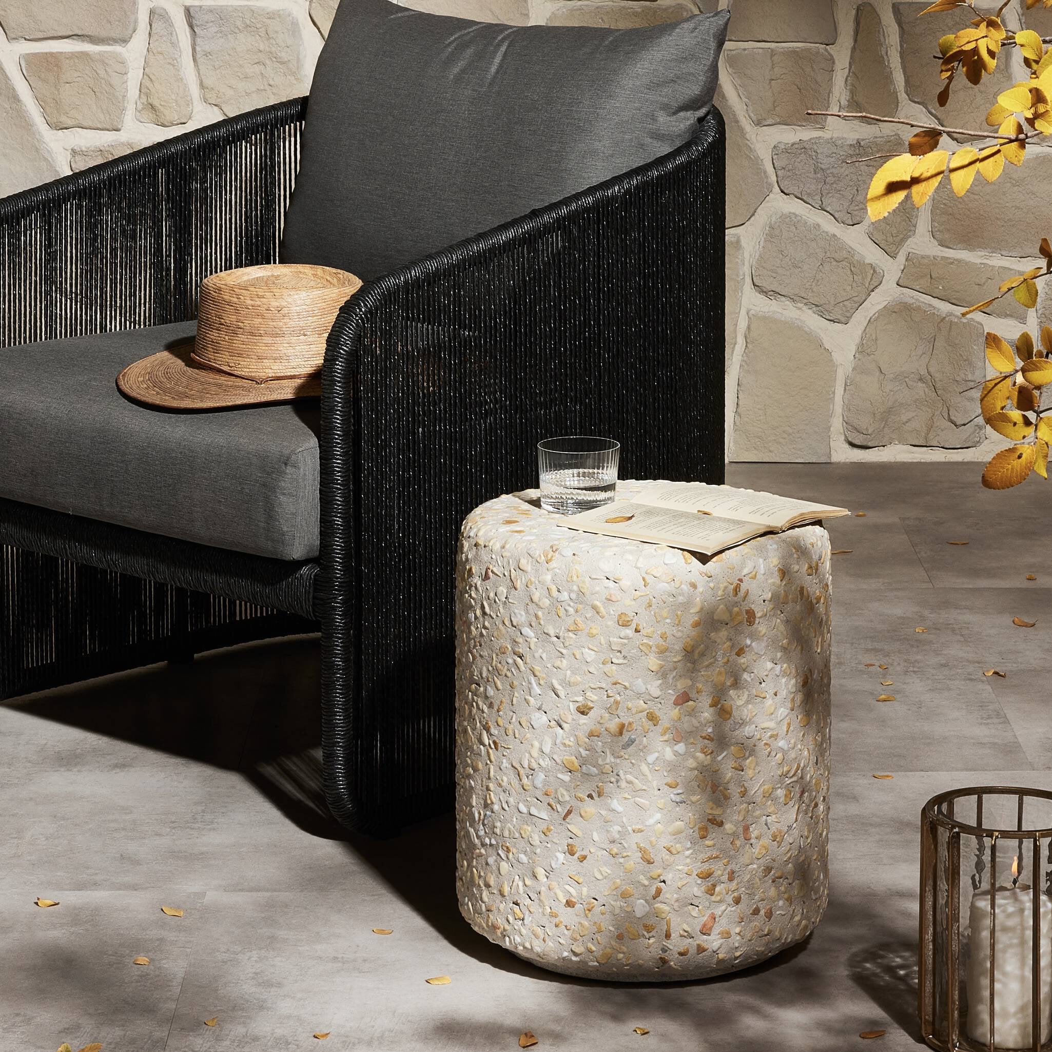 Orlan Outdoor End Table - Pure Terrazzo Outdoor Tables & Storage Four Hands     Outdoor Tables & Storage,https://www.oldbonesco.com,Mid Century Furniture, Furniture Sale, Old Bones Co, Mid Century Sale, Four Hands Furniture, Sale,Gus, Sale,Perigold Orlan Outdoor End Table - Pure Terrazzo Outdoor Tables & Storage Sale, Perigold Sale Orlan Outdoor End Table - Pure Terrazzo,Orlan Outdoor End Table - Pure Terrazzo Lulu and Georgia,Burke Decor Sale Orlan Outdoor End Table - Pure Terrazzo, open box furniture,Open