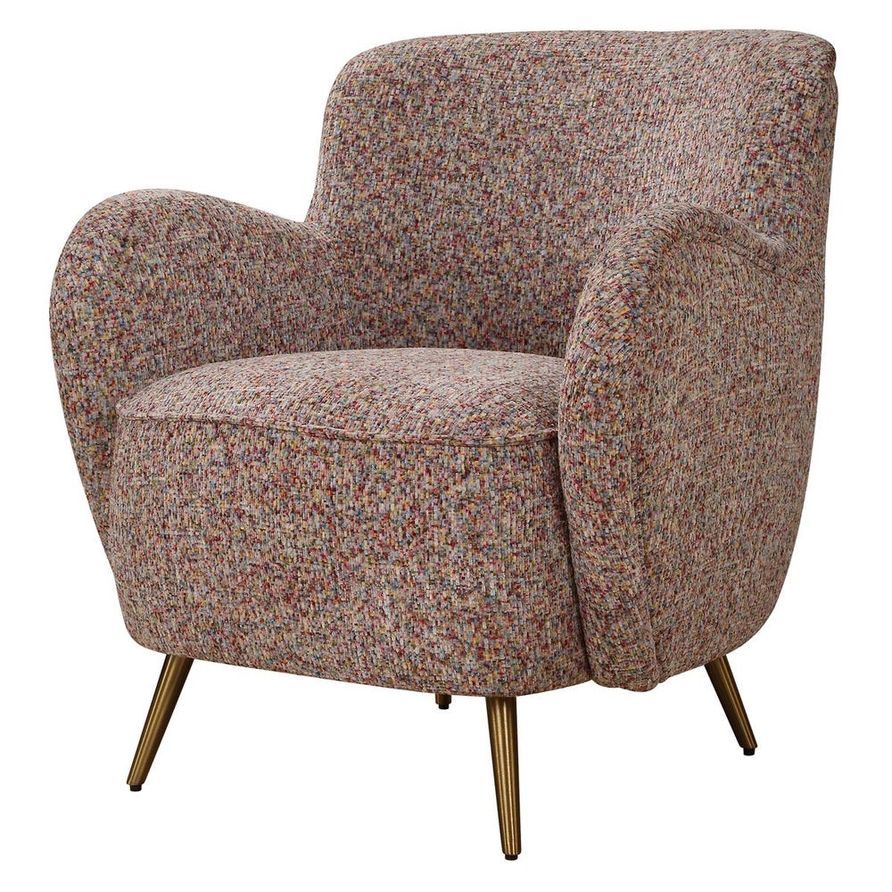 Uttermost Gemstone Confetti Toned Accent Chair