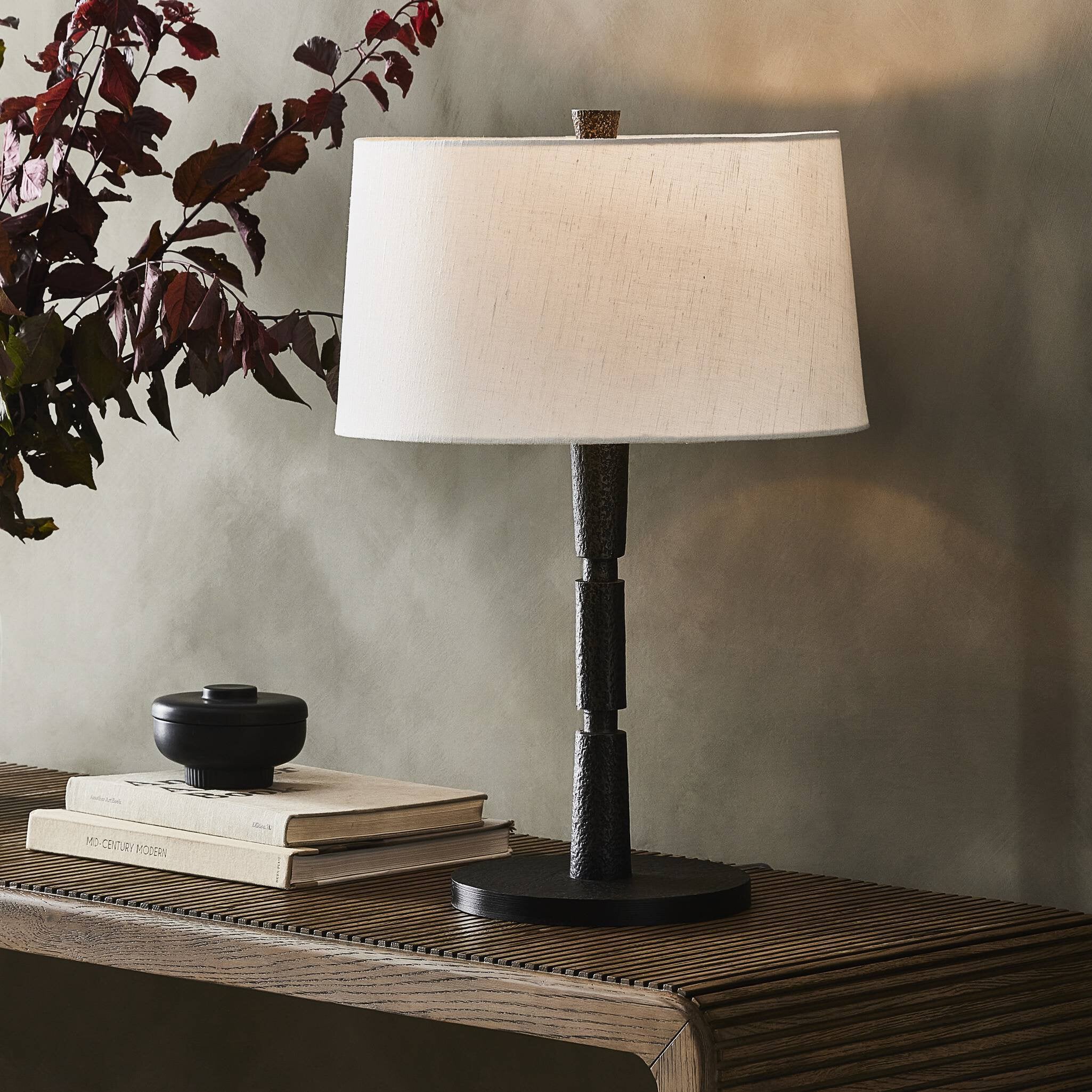 Fernando Table Lamp - Forged Black Aluminum Table Lamps Four Hands     Table Lamps,https://www.oldbonesco.com,Mid Century Furniture, Furniture Sale, Old Bones Co, Mid Century Sale, Four Hands Furniture, Sale,Gus, Sale,Perigold Fernando Table Lamp - Forged Black Aluminum Table Lamps Sale, Perigold Sale Fernando Table Lamp - Forged Black Aluminum,Fernando Table Lamp - Forged Black Aluminum Lulu and Georgia,Burke Decor Sale Fernando Table Lamp - Forged Black Aluminum, open box furniture,Open Box Fernando Table