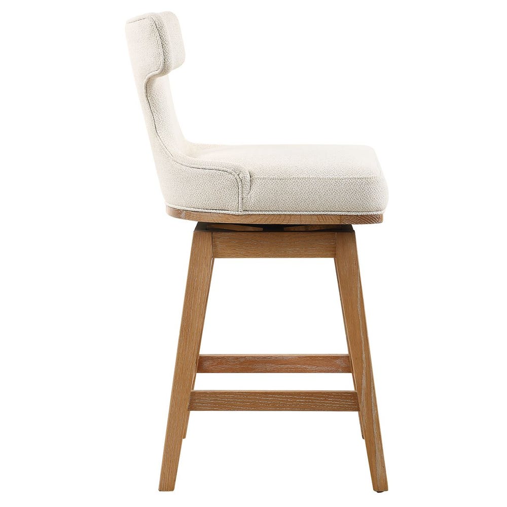 Uttermost Klismos off-White Fabric Counter Stool