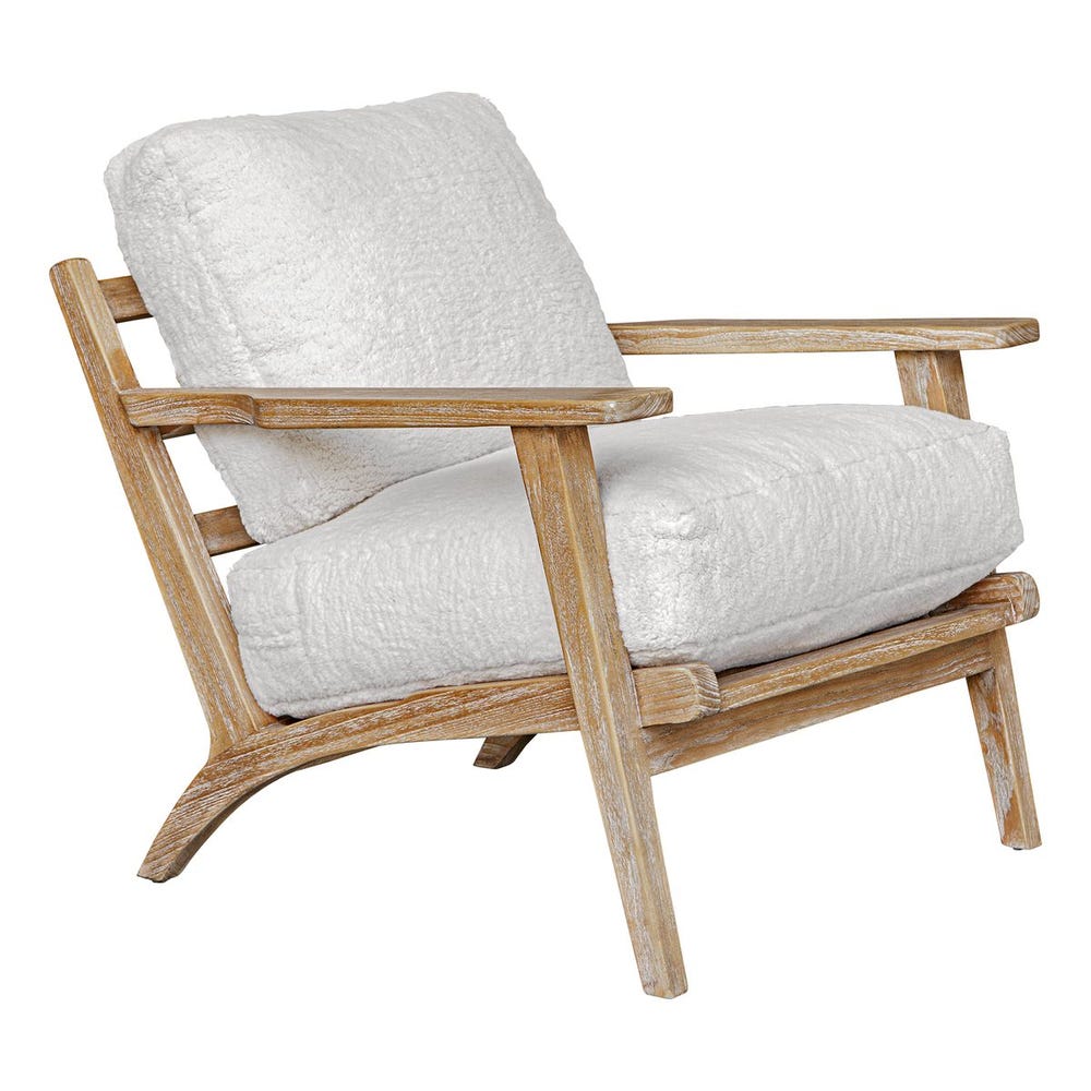 Uttermost Laid Back Sheepskin Accent Chair