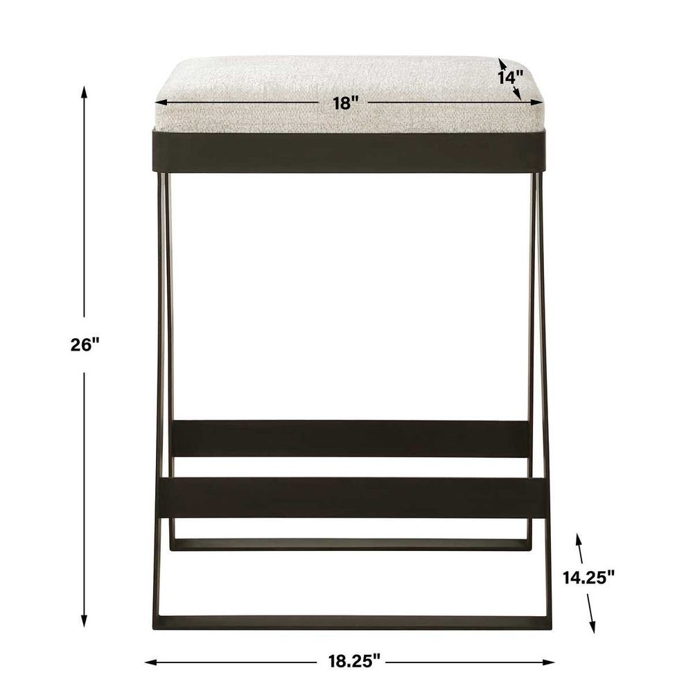 Uttermost Hover Iron Counter Stool