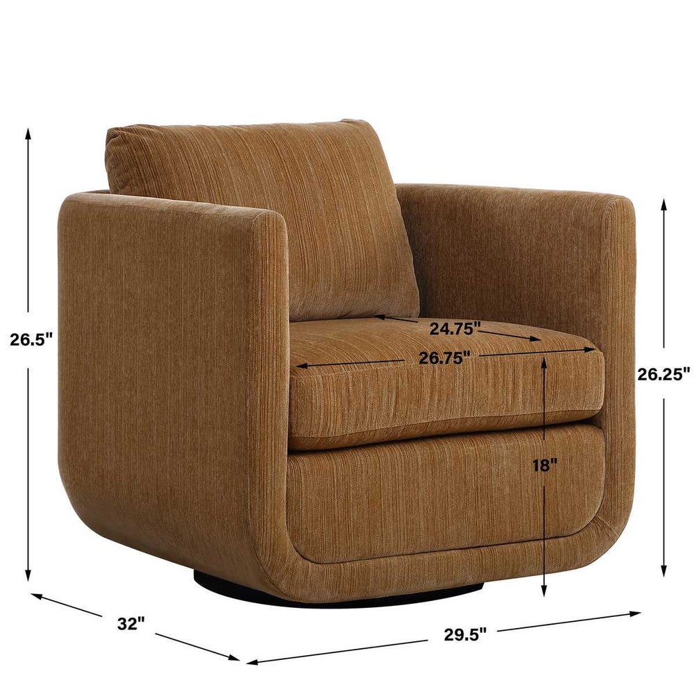 Uttermost Abound Swivel Chair