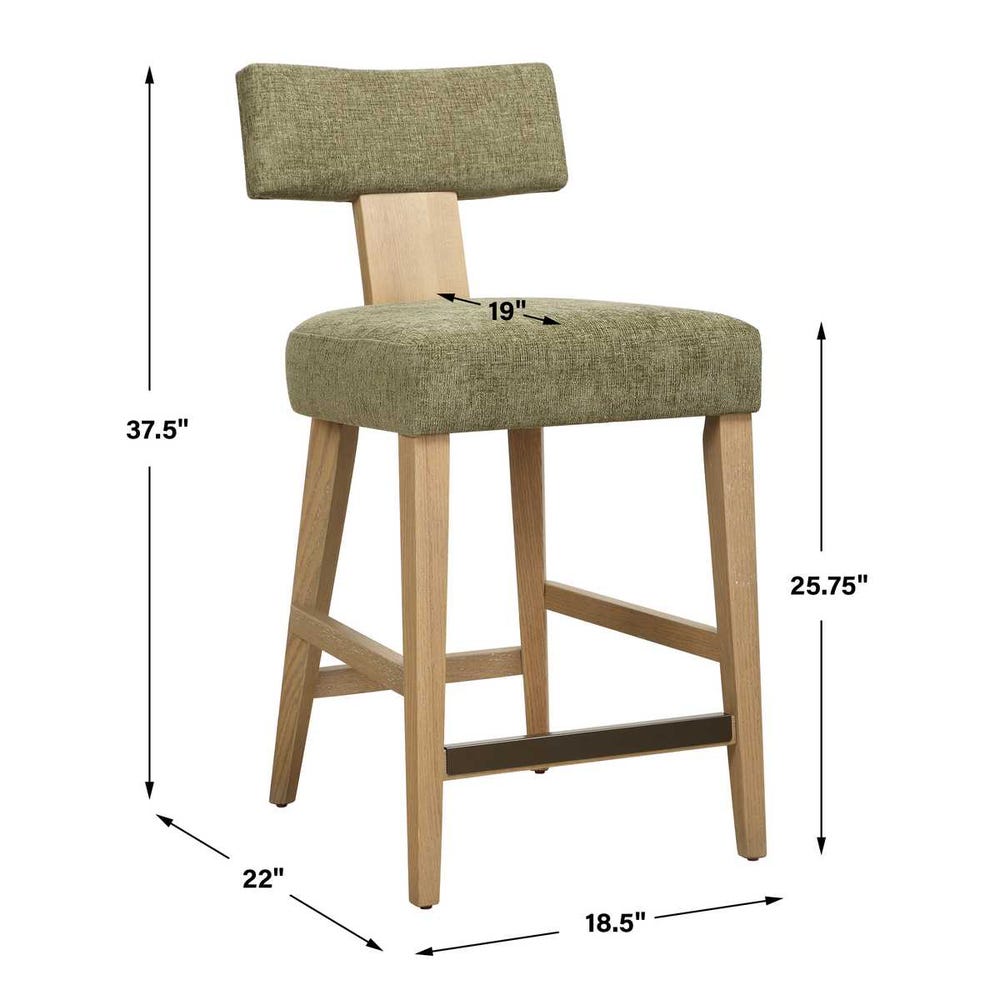 Uttermost Elysian Counter Stool