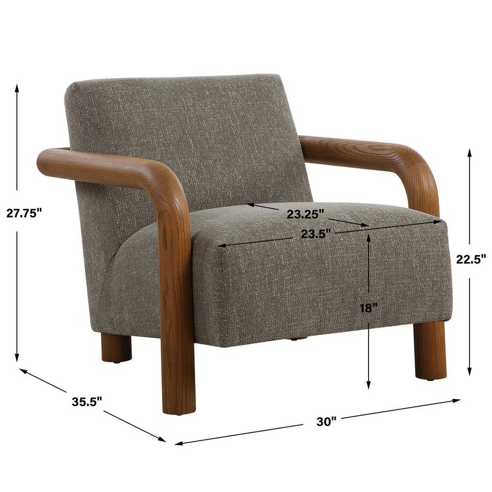 Uttermost Balance Herb Green Accent Chair