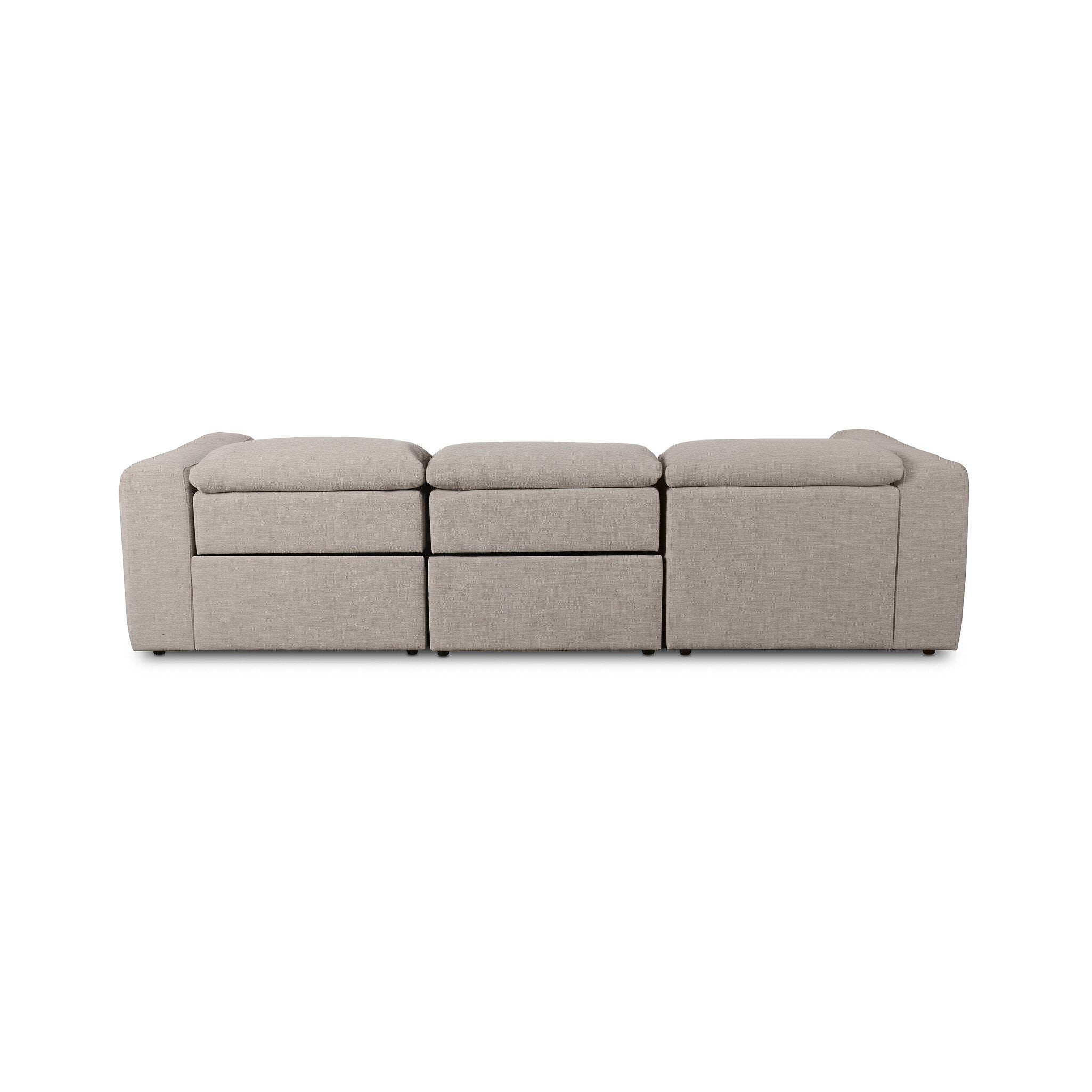 Radley Power Recliner 3-Piece Sectional W/ Chaise - Laken Stone Sectionals Four Hands     Sectionals,https://www.oldbonesco.com,Mid Century Furniture, Furniture Sale, Old Bones Co, Mid Century Sale, Four Hands Furniture, Sale,Gus, Sale,Perigold Radley Power Recliner 3-Piece Sectional W/ Chaise - Laken Stone Sectionals Sale, Perigold Sale Radley Power Recliner 3-Piece Sectional W/ Chaise - Laken Stone,Radley Power Recliner 3-Piece Sectional W/ Chaise - Laken Stone Lulu and Georgia,Burke Decor Sale Radley Pow