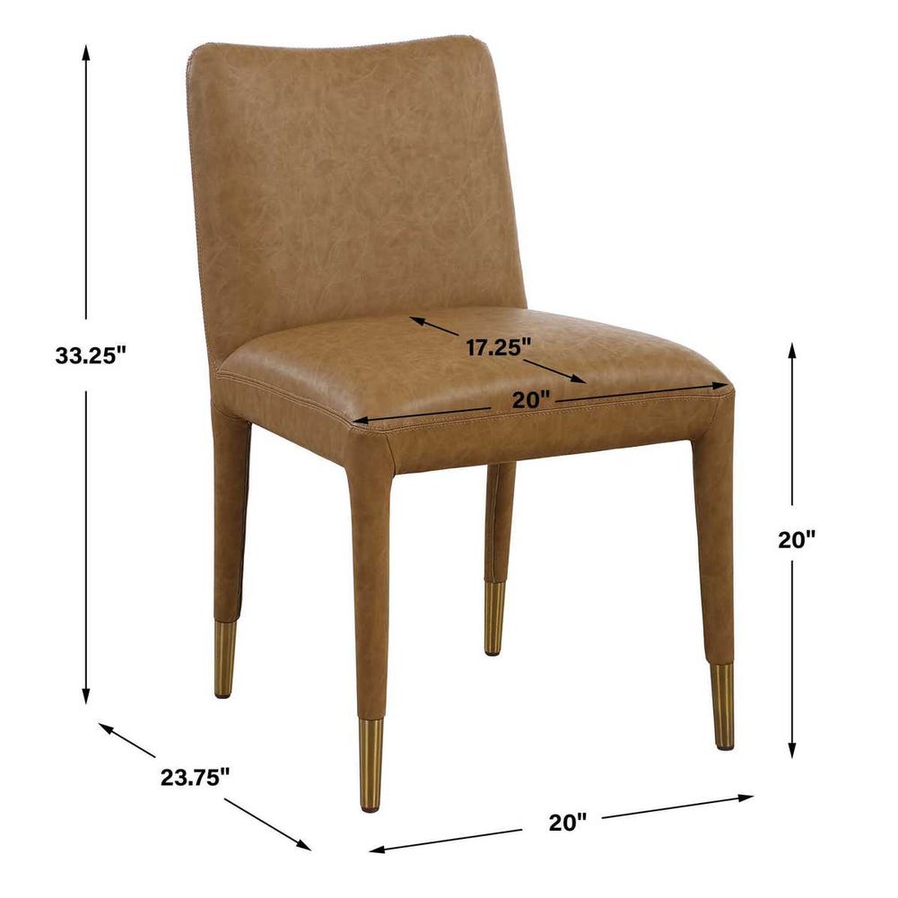 Uttermost Conifer Dining Chair Camel - Set of 2
