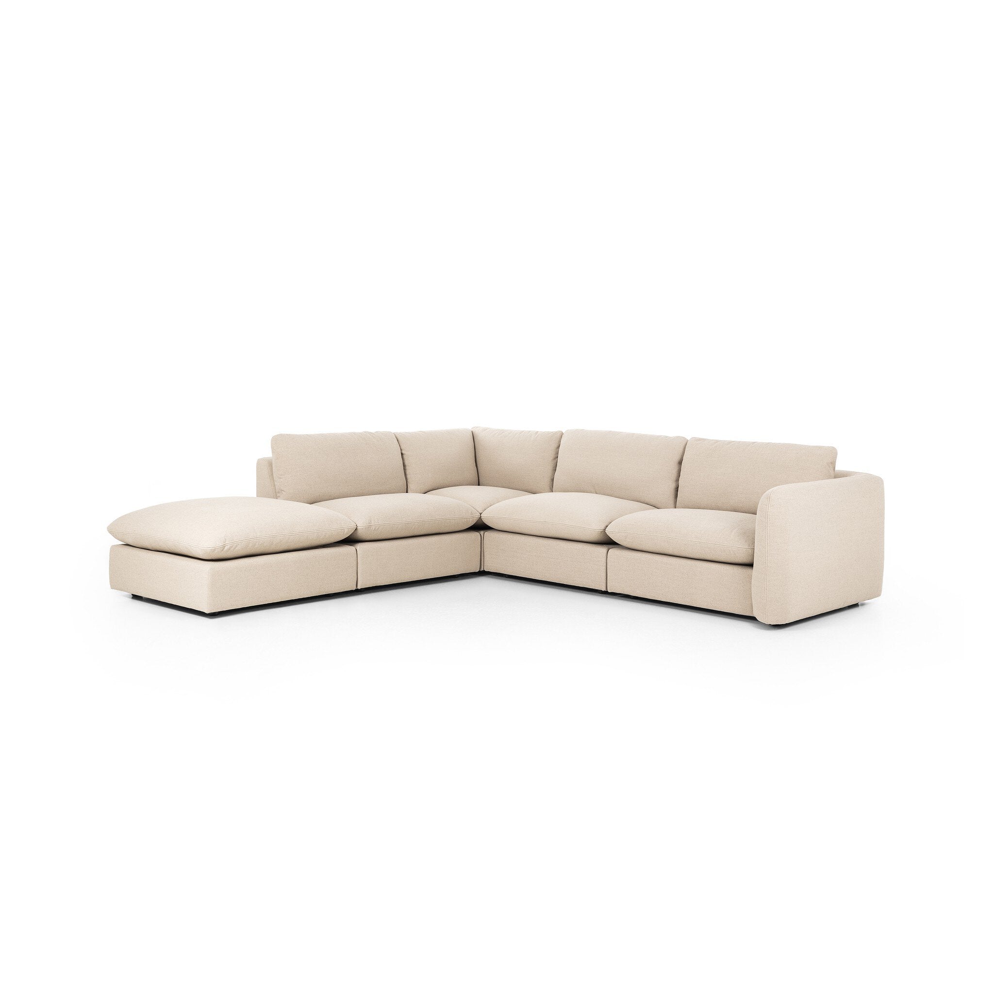 Ingel 4-Piece Sectional W/ Ottoman - Antwerp Taupe Sectionals Four Hands     Sectionals,https://www.oldbonesco.com,Mid Century Furniture, Furniture Sale, Old Bones Co, Mid Century Sale, Four Hands Furniture, Sale,Gus, Sale,Perigold Ingel 4-Piece Sectional W/ Ottoman - Antwerp Taupe Sectionals Sale, Perigold Sale Ingel 4-Piece Sectional W/ Ottoman - Antwerp Taupe,Ingel 4-Piece Sectional W/ Ottoman - Antwerp Taupe Lulu and Georgia,Burke Decor Sale Ingel 4-Piece Sectional W/ Ottoman - Antwerp Taupe, open box f