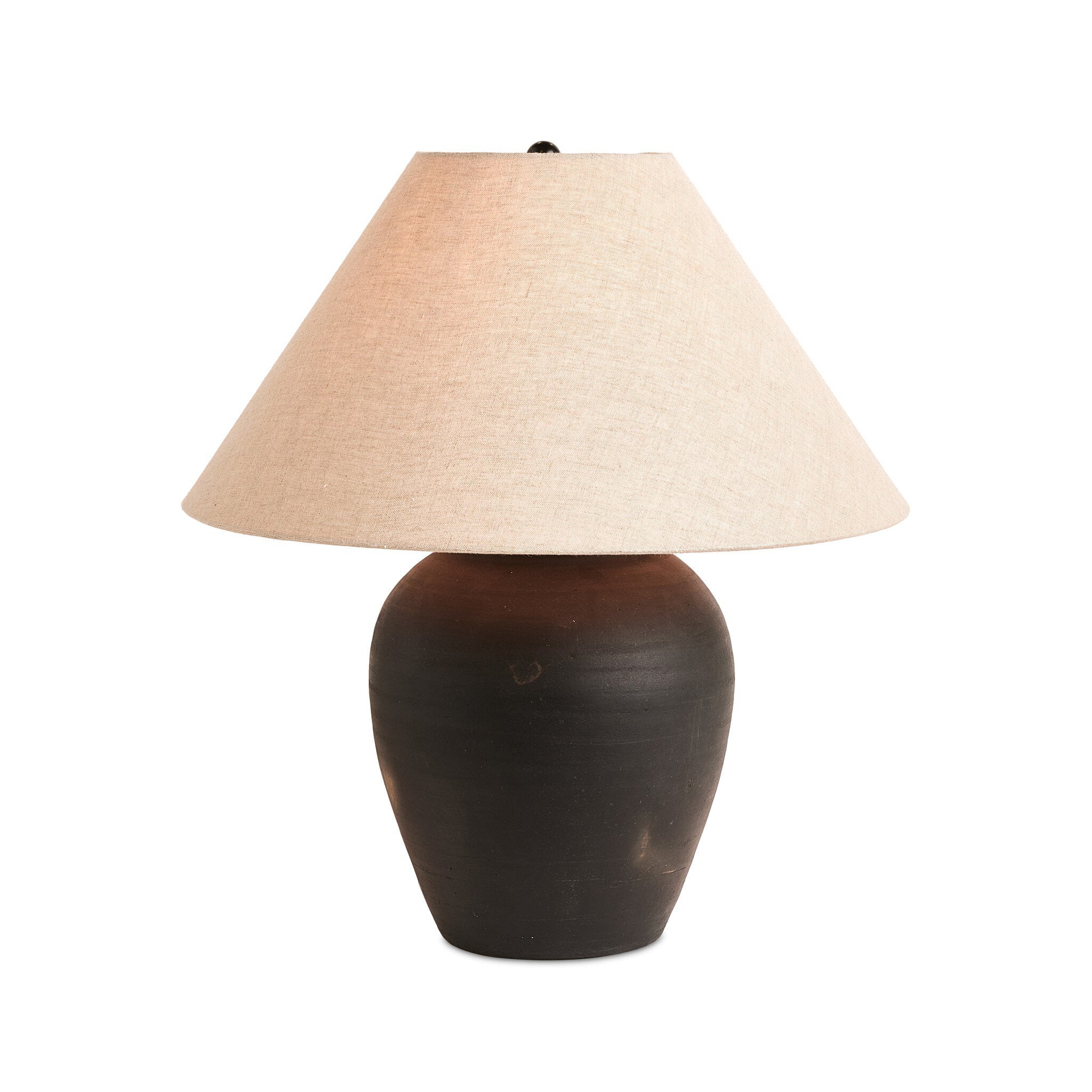 Russo Table Lamp - Aged Black Terracotta Table Lamps Four Hands     Table Lamps,https://www.oldbonesco.com,Mid Century Furniture, Furniture Sale, Old Bones Co, Mid Century Sale, Four Hands Furniture, Sale,Gus, Sale,Perigold Russo Table Lamp - Aged Black Terracotta Table Lamps Sale, Perigold Sale Russo Table Lamp - Aged Black Terracotta,Russo Table Lamp - Aged Black Terracotta Lulu and Georgia,Burke Decor Sale Russo Table Lamp - Aged Black Terracotta, open box furniture,Open Box Russo Table Lamp - Aged Black