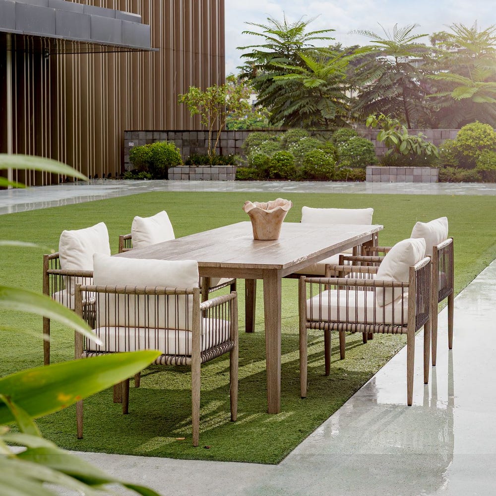 Uttermost Borneo White Outdoor Dining Chair