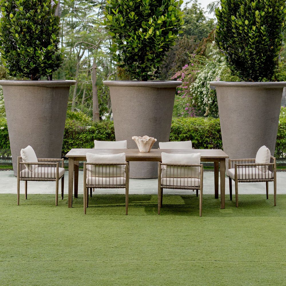 Uttermost Borneo White Outdoor Dining Chair