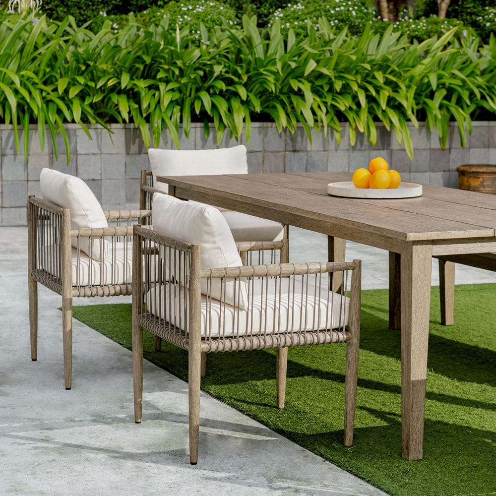 Uttermost Borneo White Outdoor Dining Chair