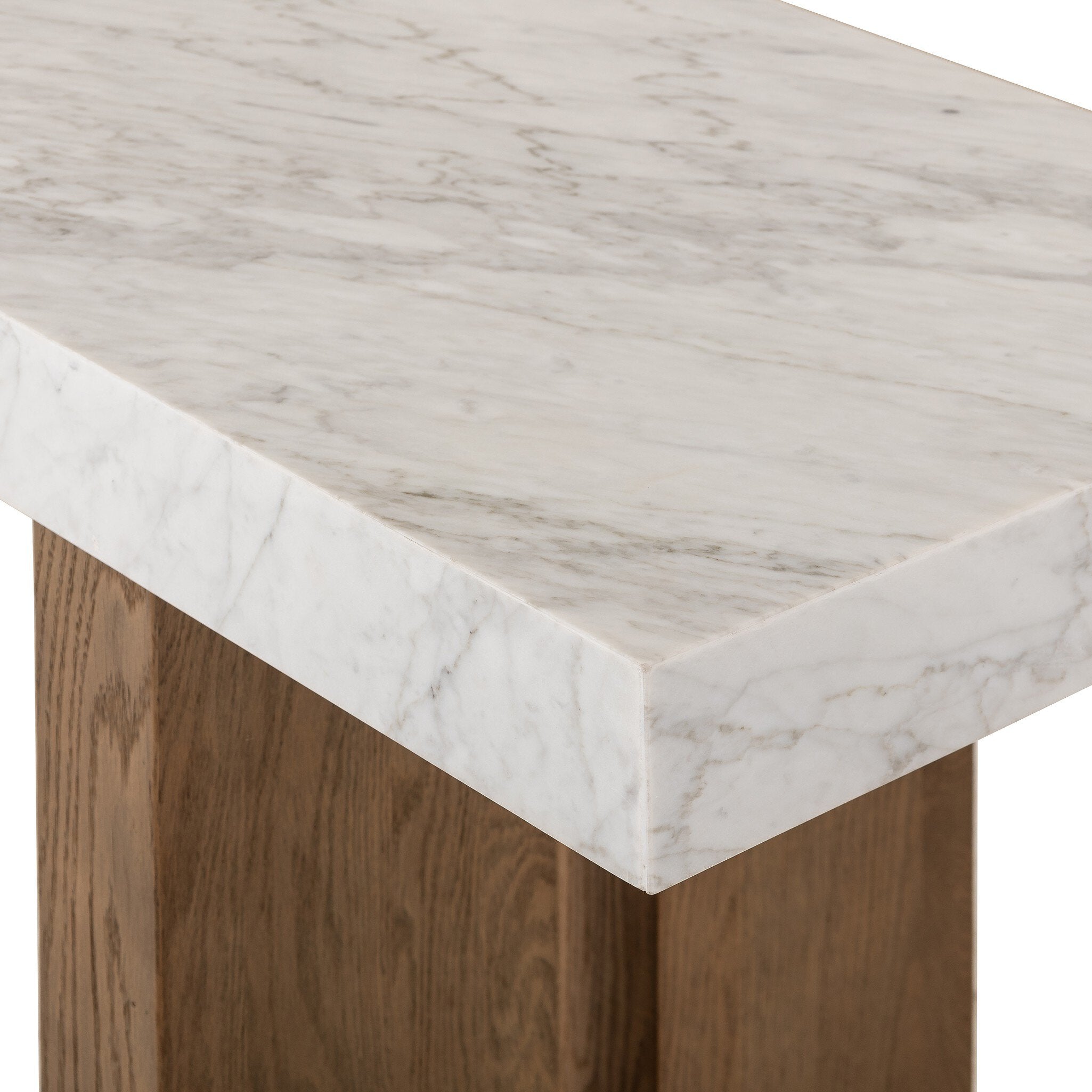 Olympia Console Table - White Carrara Marble Console Tables Four Hands     Console Tables,https://www.oldbonesco.com,Mid Century Furniture, Furniture Sale, Old Bones Co, Mid Century Sale, Four Hands Furniture, Sale,Gus, Sale,Perigold Olympia Console Table - White Carrara Marble Console Tables Sale, Perigold Sale Olympia Console Table - White Carrara Marble,Olympia Console Table - White Carrara Marble Lulu and Georgia,Burke Decor Sale Olympia Console Table - White Carrara Marble, open box furniture,Open Box 