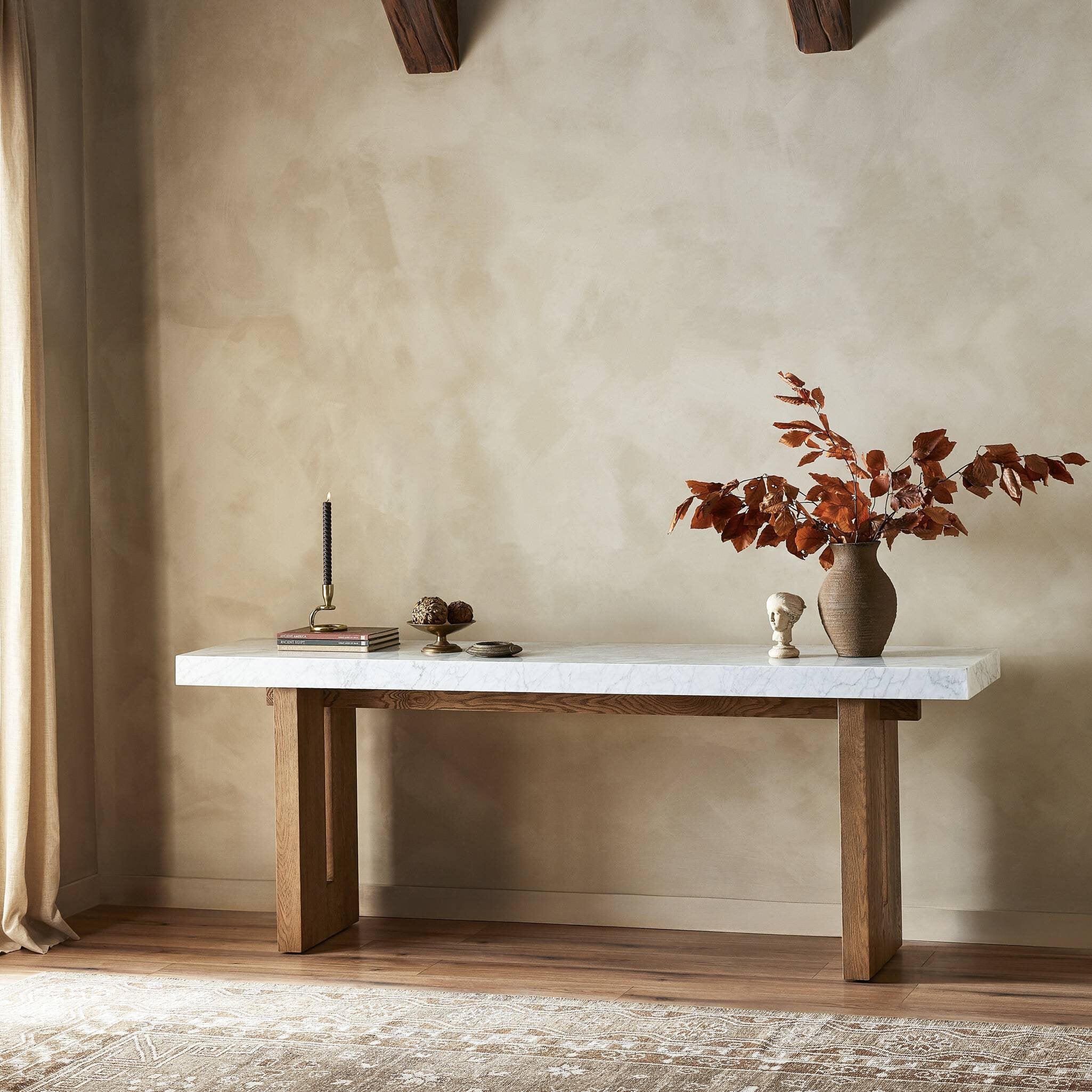 Olympia Console Table - White Carrara Marble Console Tables Four Hands     Console Tables,https://www.oldbonesco.com,Mid Century Furniture, Furniture Sale, Old Bones Co, Mid Century Sale, Four Hands Furniture, Sale,Gus, Sale,Perigold Olympia Console Table - White Carrara Marble Console Tables Sale, Perigold Sale Olympia Console Table - White Carrara Marble,Olympia Console Table - White Carrara Marble Lulu and Georgia,Burke Decor Sale Olympia Console Table - White Carrara Marble, open box furniture,Open Box 