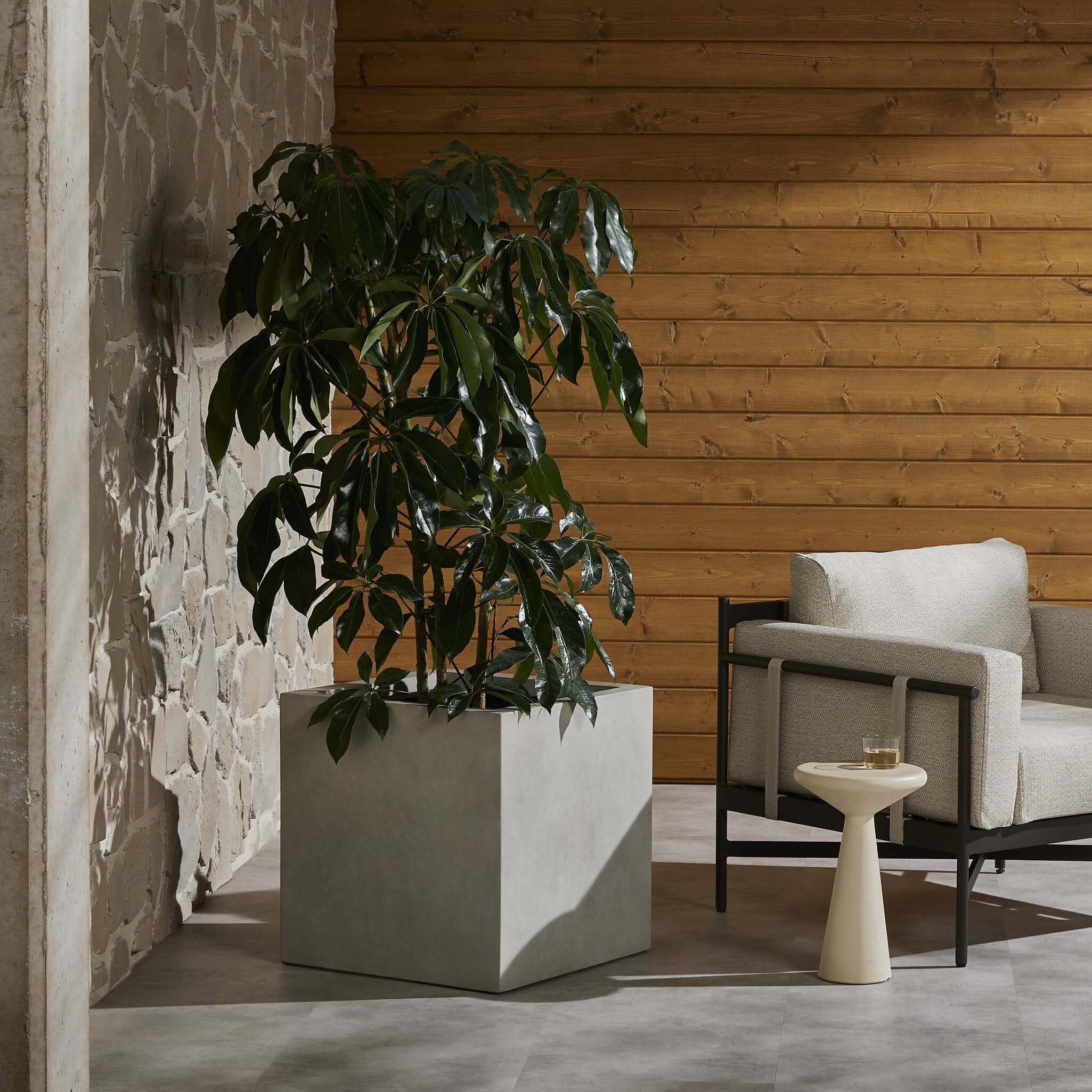 Kiro Planter - Natural Grey Concrete