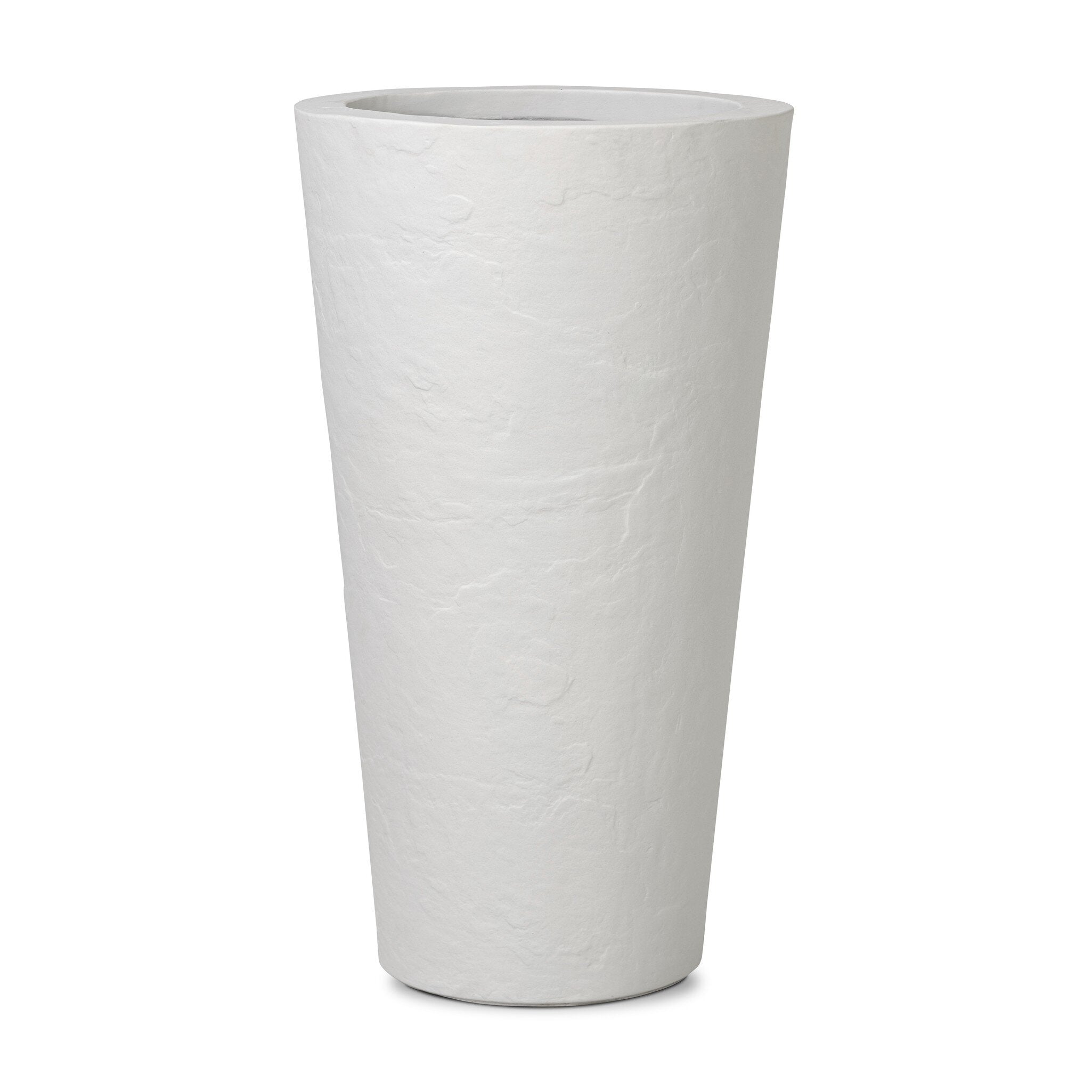 Suvi Planter - Textured White Concrete