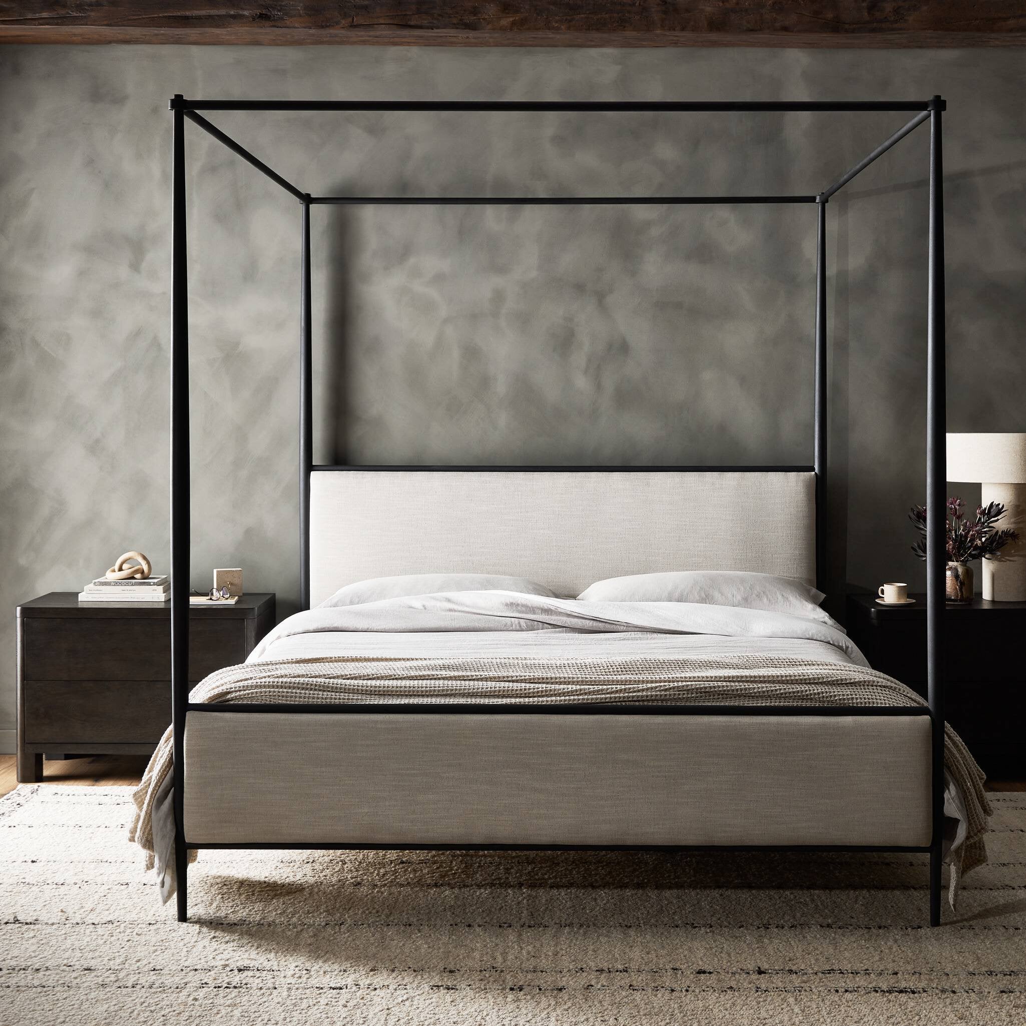 Xander Canopy Bed Beds Four Hands     Beds Sale Mid Century Furniture, Furniture Sale,  Old Bones Co, Mid Century Sale, Four Hands Furniture Sale,  Gus Sale, Perigold Xander Canopy Bed Beds Sale, Perigold Sale Xander Canopy Bed, Lulu and Georgia Sale,  Xander Canopy Bed Lulu and Georgia, Burke Decor Sale Xander Canopy Bed,serena and lily sale, Xander Canopy Bed serena and lily, Beds serena and lily, Xander Canopy Bed Sale, open box furniture, "Open Box Xander Canopy Bed, open box sale,  https://www.oldbones