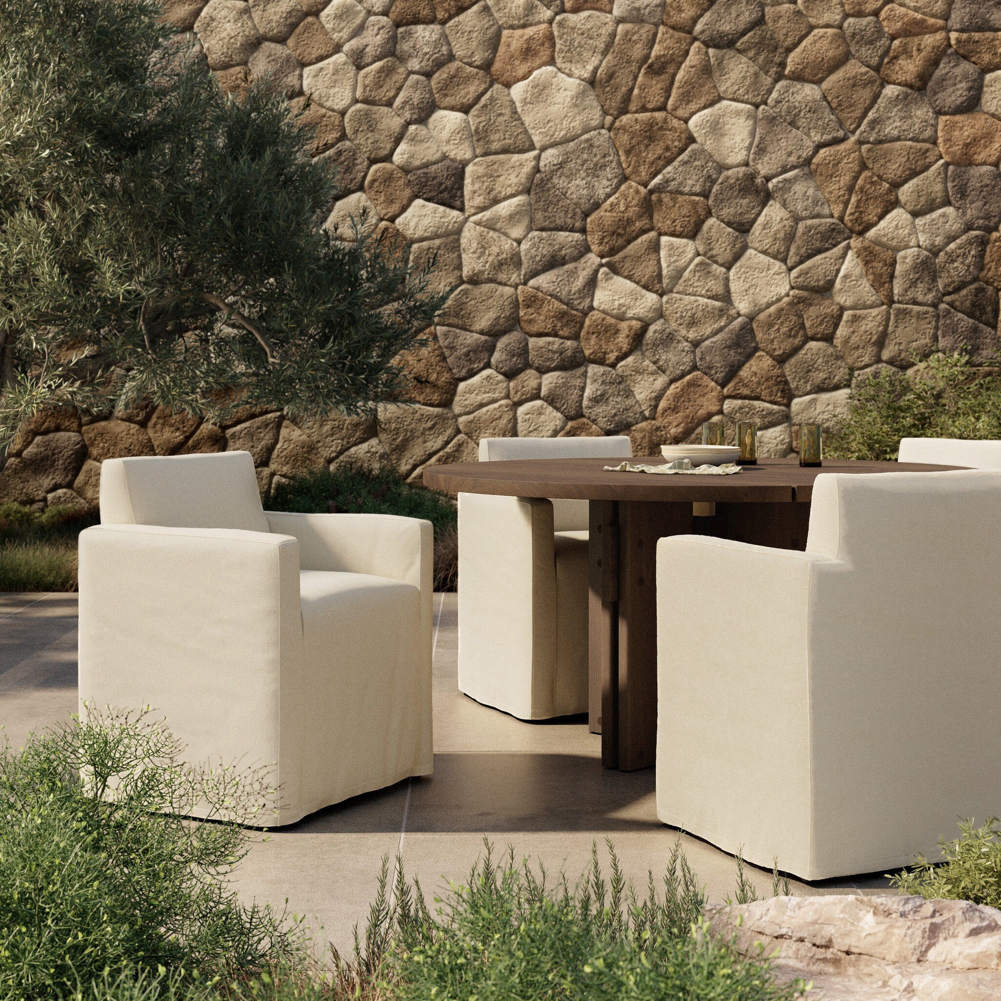 Ostend Outdoor Slipcover Dining Chair - Bombay Flax Outdoor Chairs Four Hands     Outdoor Chairs,https://www.oldbonesco.com,Mid Century Furniture, Furniture Sale, Old Bones Co, Mid Century Sale, Four Hands Furniture, Sale,Gus, Sale,Perigold Ostend Outdoor Slipcover Dining Chair - Bombay Flax Outdoor Chairs Sale, Perigold Sale Ostend Outdoor Slipcover Dining Chair - Bombay Flax,Ostend Outdoor Slipcover Dining Chair - Bombay Flax Lulu and Georgia,Burke Decor Sale Ostend Outdoor Slipcover Dining Chair - Bombay