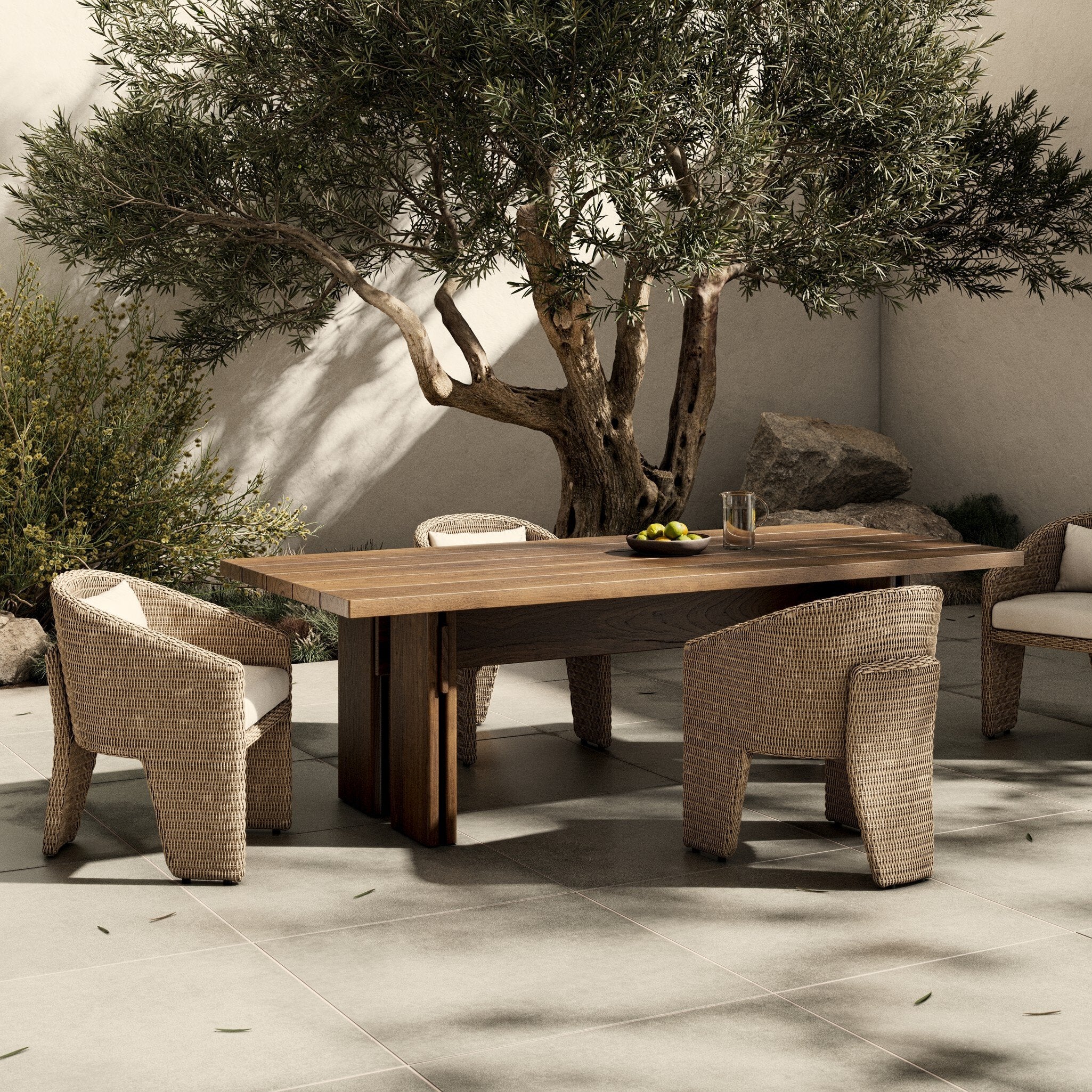Railay Outdoor Dining Table 96" - Stained Toasted Brown-FSC Outdoor Tables & Storage Four Hands     Outdoor Tables & Storage,https://www.oldbonesco.com,Mid Century Furniture, Furniture Sale, Old Bones Co, Mid Century Sale, Four Hands Furniture, Sale,Gus, Sale,Perigold Railay Outdoor Dining Table 96" - Stained Toasted Brown-FSC Outdoor Tables & Storage Sale, Perigold Sale Railay Outdoor Dining Table 96" - Stained Toasted Brown-FSC,Railay Outdoor Dining Table 96" - Stained Toasted Brown-FSC Lulu and Georgia,B