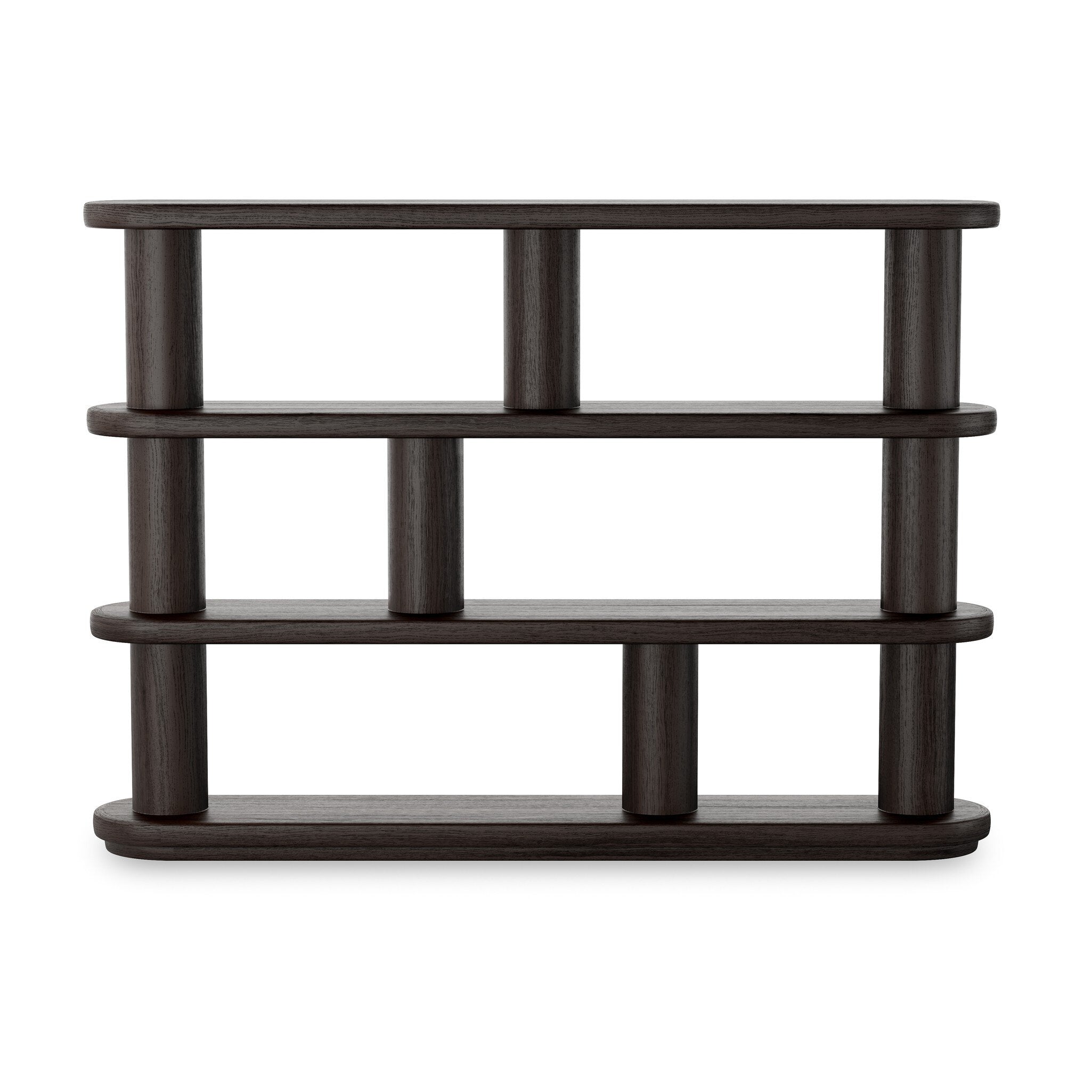 Luciana Bookcase Bookcases Four Hands Ebony Oak Veneer    Bookcases,https://www.oldbonesco.com,Mid Century Furniture, Furniture Sale, Old Bones Co, Mid Century Sale, Four Hands Furniture, Sale,Gus, Sale,Perigold Luciana Bookcase Bookcases Sale, Perigold Sale Luciana Bookcase,Luciana Bookcase Lulu and Georgia,Burke Decor Sale Luciana Bookcase, open box furniture,Open Box Luciana Bookcase