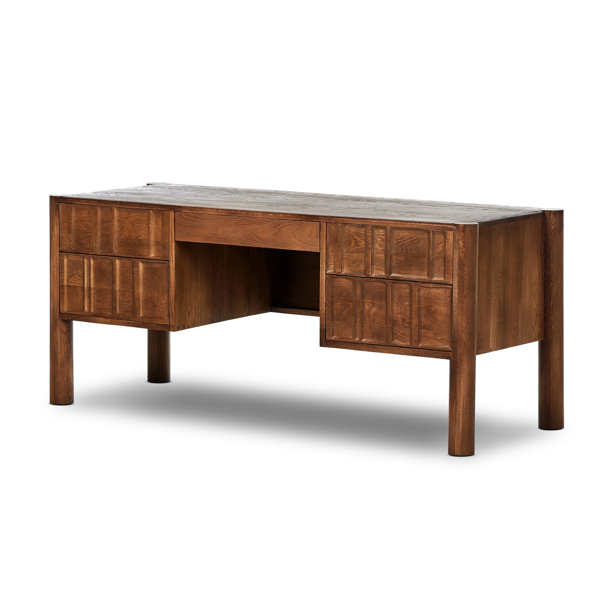 Ezri Desk Desks Four Hands Carved Cocoa Oak , Black Friday Sale Four Hands Furniture Sale, Old Bones Co, Mid Century Furniture Sale, Four Hands Furniture, Black Friday Sale Ezri Desk,Gus Sale, Perigold Ezri Desk Desks Black Friday Sale , Perigold Sale Ezri Desk,Ezri Desk Lulu and Georgia, Burke Decor Sale Ezri Desk, www.oldbonesco.com