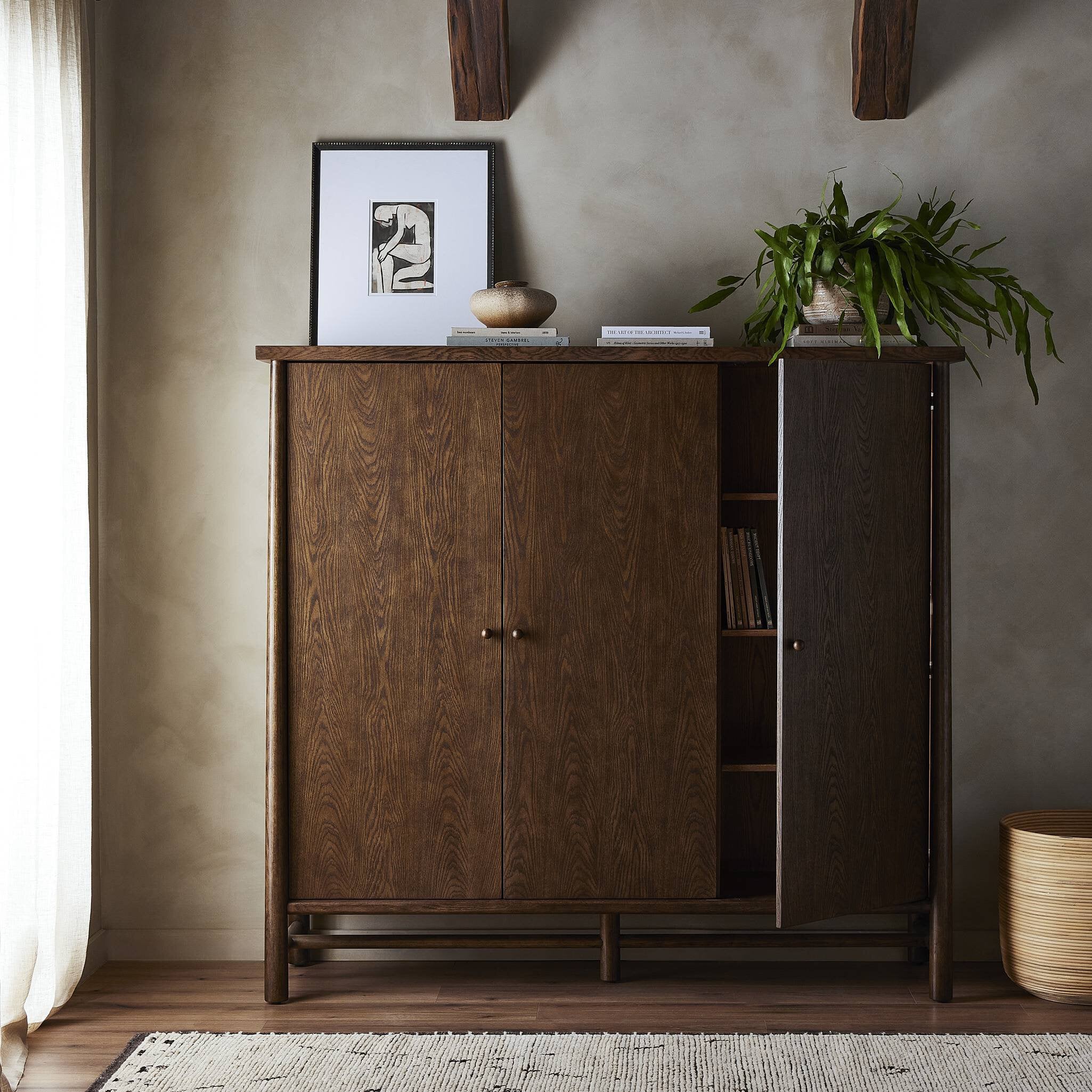 Renaud 3-Door Cabinet Cabinets Four Hands     Cabinets,https://www.oldbonesco.com,Mid Century Furniture, Furniture Sale, Old Bones Co, Mid Century Sale, Four Hands Furniture, Sale,Gus, Sale,Perigold Renaud 3-Door Cabinet Cabinets Sale, Perigold Sale Renaud 3-Door Cabinet,Renaud 3-Door Cabinet Lulu and Georgia,Burke Decor Sale Renaud 3-Door Cabinet, open box furniture,Open Box Renaud 3-Door Cabinet