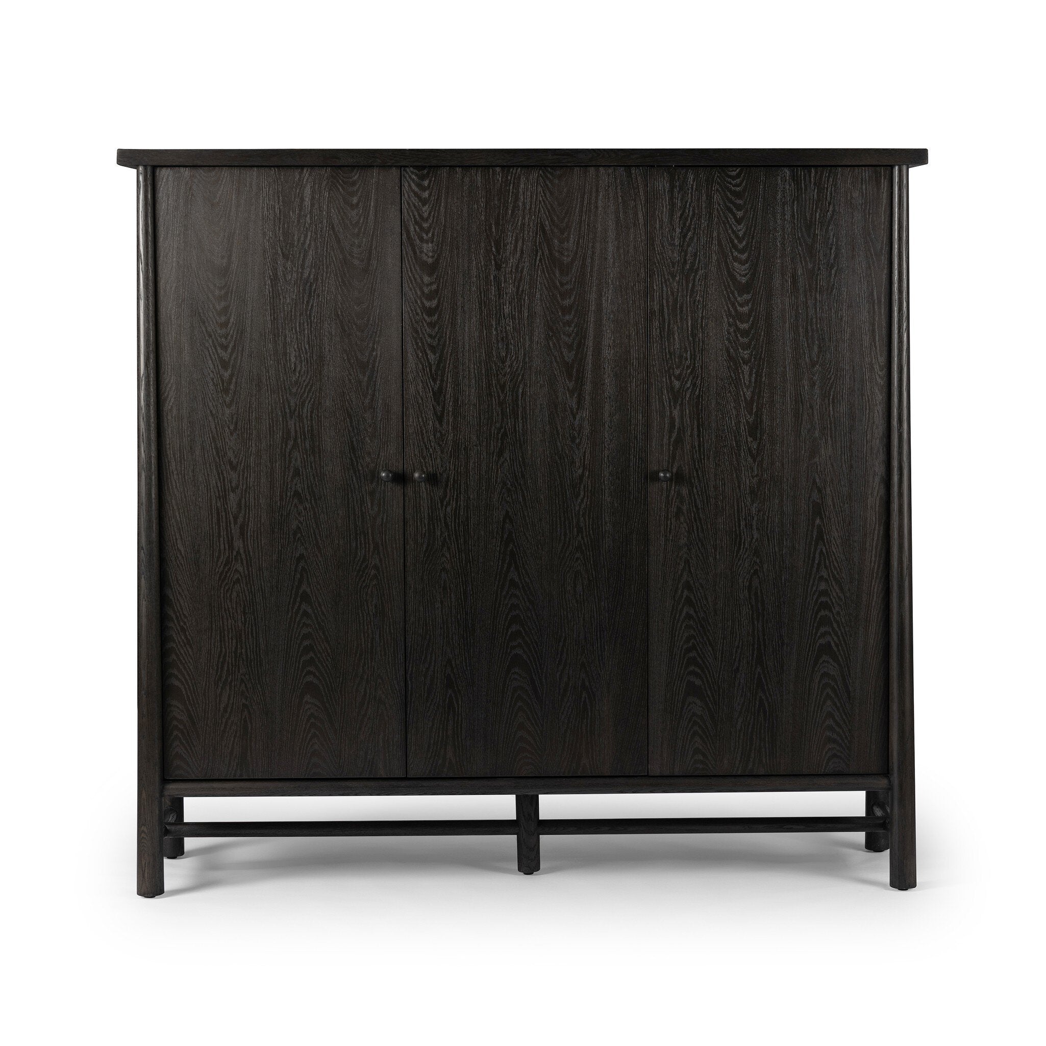Renaud 3-Door Cabinet Cabinets Four Hands Charcoal Oak Veneer    Cabinets,https://www.oldbonesco.com,Mid Century Furniture, Furniture Sale, Old Bones Co, Mid Century Sale, Four Hands Furniture, Sale,Gus, Sale,Perigold Renaud 3-Door Cabinet Cabinets Sale, Perigold Sale Renaud 3-Door Cabinet,Renaud 3-Door Cabinet Lulu and Georgia,Burke Decor Sale Renaud 3-Door Cabinet, open box furniture,Open Box Renaud 3-Door Cabinet