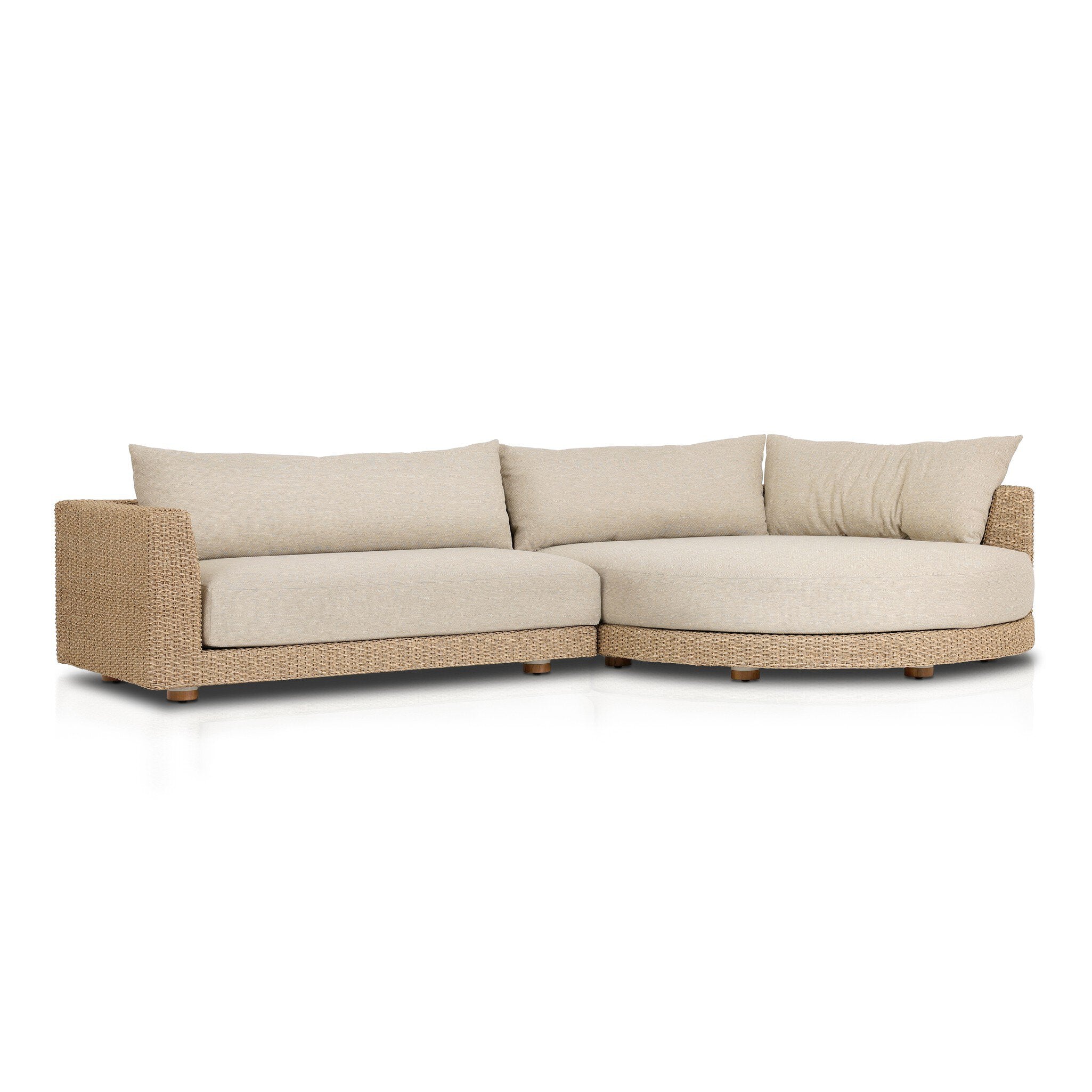 Sylvan Outdoor 2-Piece Sectional with Chaise