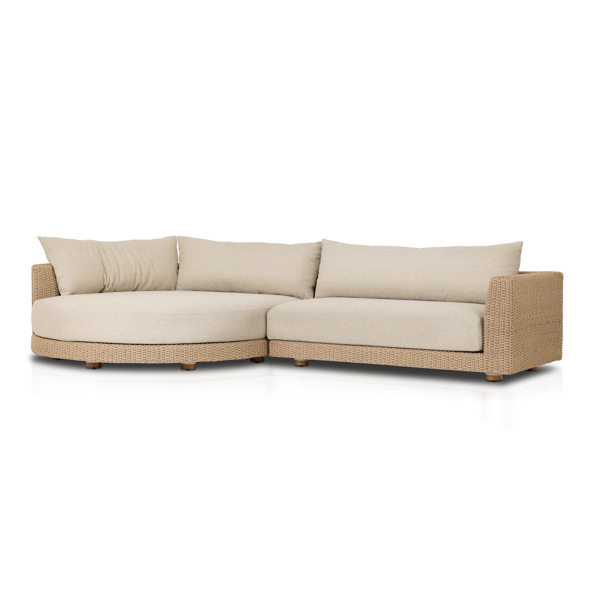 Sylvan Outdoor 2-Piece Sectional with Chaise