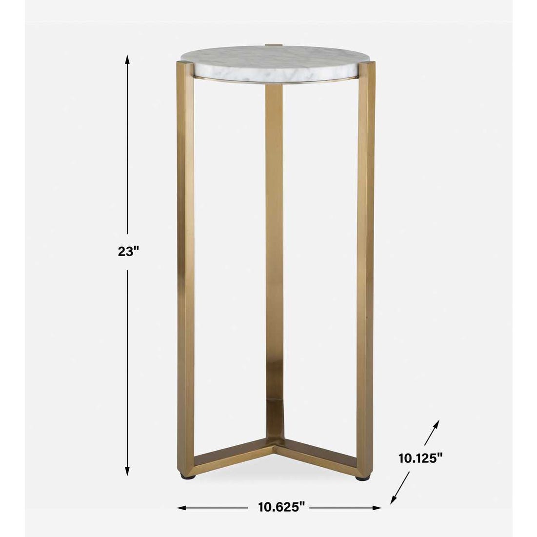 Uttermost Pietra Carrara Marble Drink Table