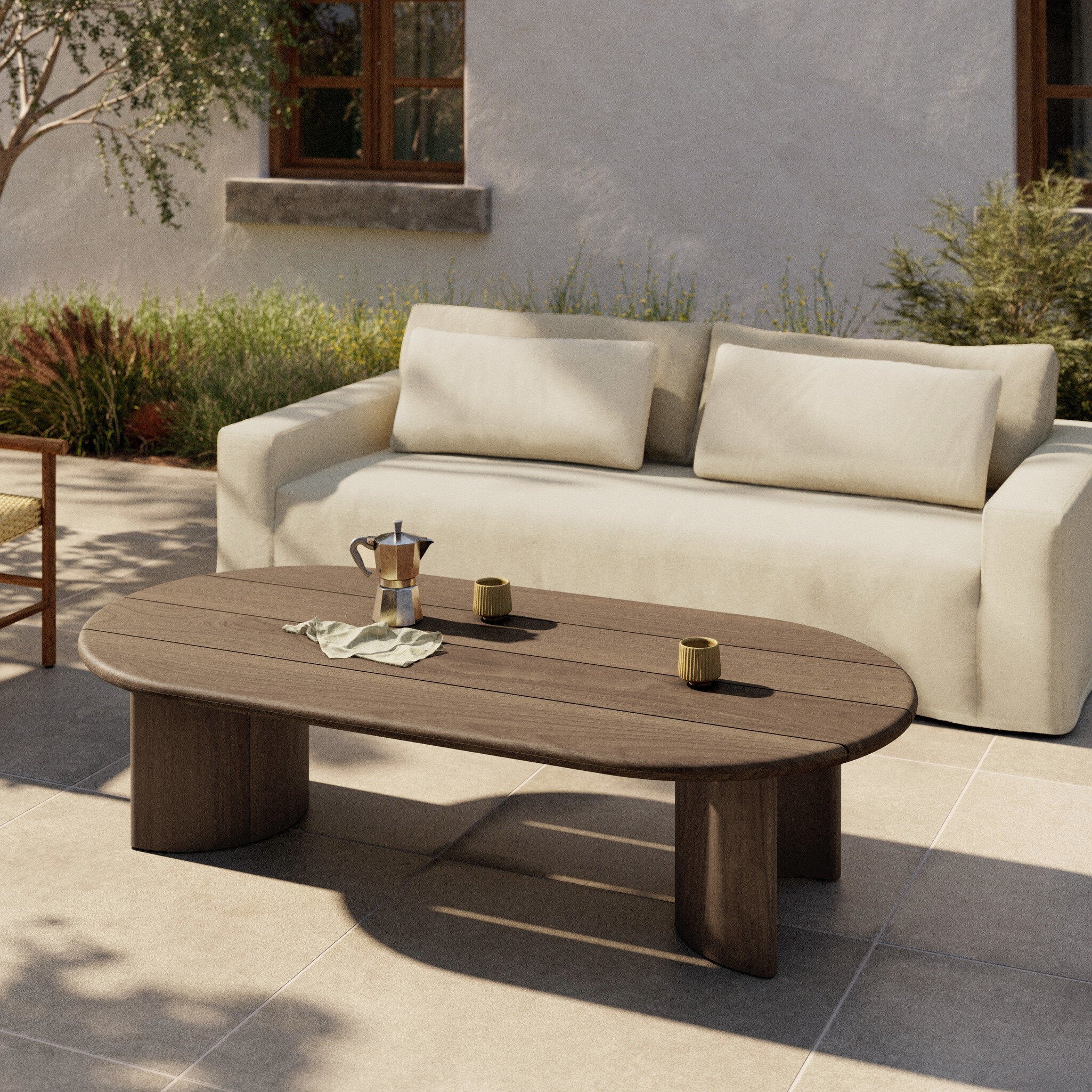 Paden Outdoor Coffee Table - Stained Toasted Brown-FSC Outdoor Tables & Storage Four Hands     Outdoor Tables & Storage,https://www.oldbonesco.com,Mid Century Furniture, Furniture Sale, Old Bones Co, Mid Century Sale, Four Hands Furniture, Sale,Gus, Sale,Perigold Paden Outdoor Coffee Table - Stained Toasted Brown-FSC Outdoor Tables & Storage Sale, Perigold Sale Paden Outdoor Coffee Table - Stained Toasted Brown-FSC,Paden Outdoor Coffee Table - Stained Toasted Brown-FSC Lulu and Georgia,Burke Decor Sale Pade