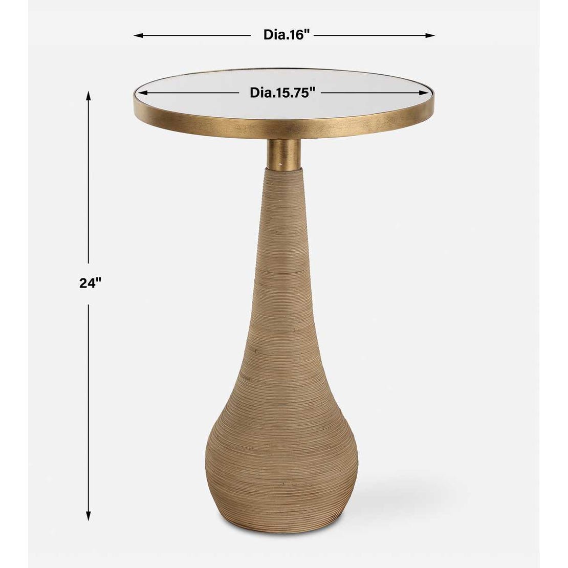 Uttermost Terra Brass Accent Table