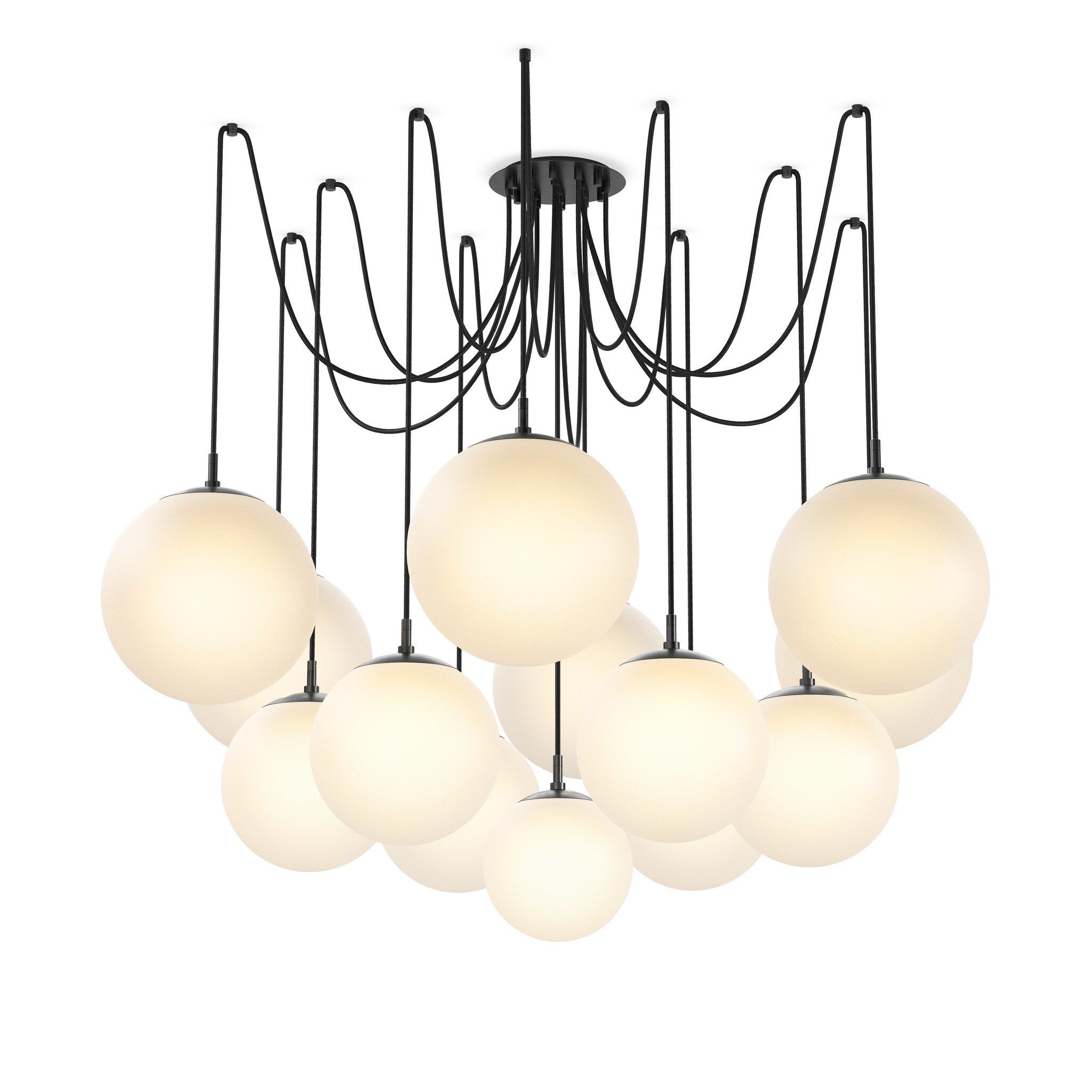 Spider Chandelier - Opal Matte Glass