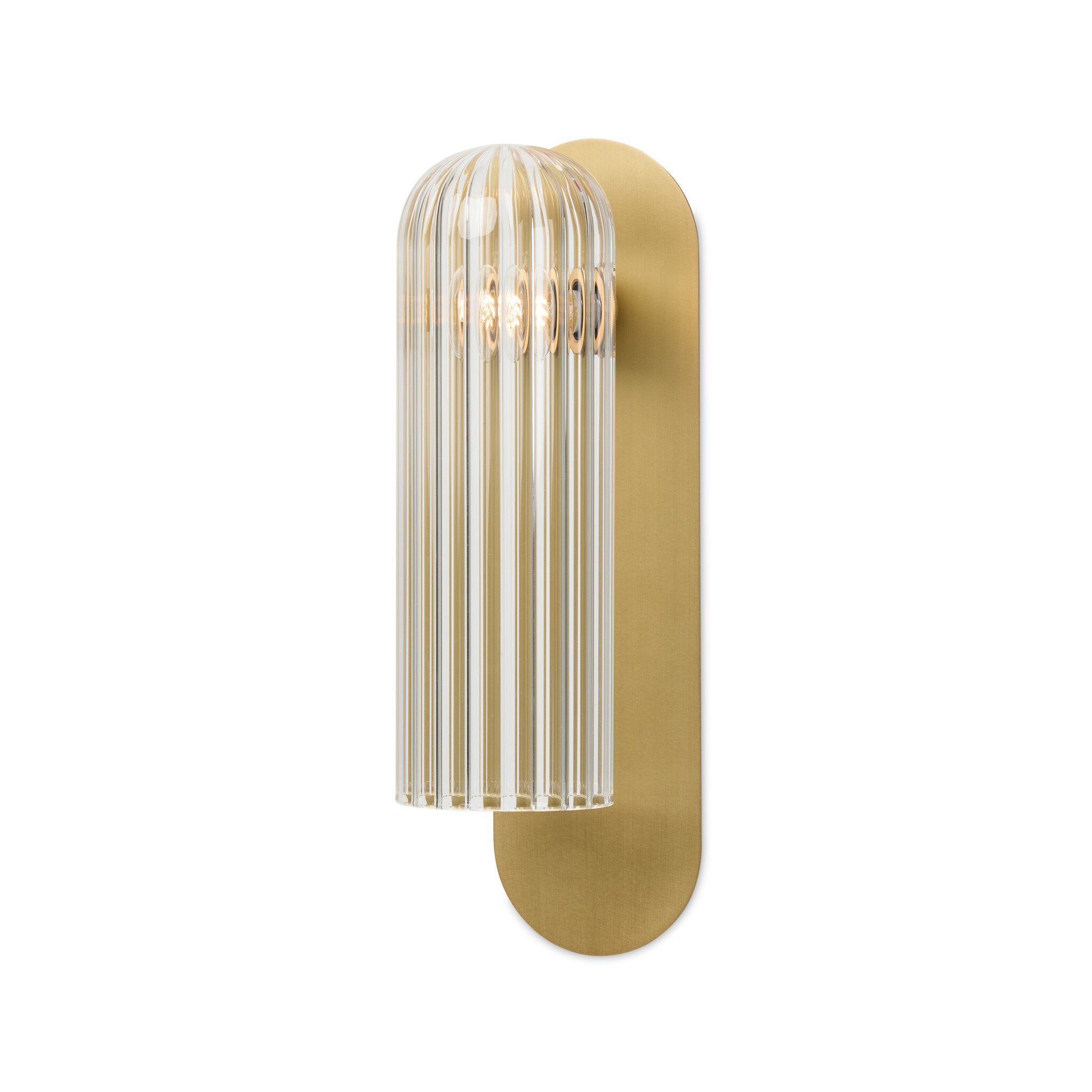 Odyssey Sconce - Clear Ribbon Glass
