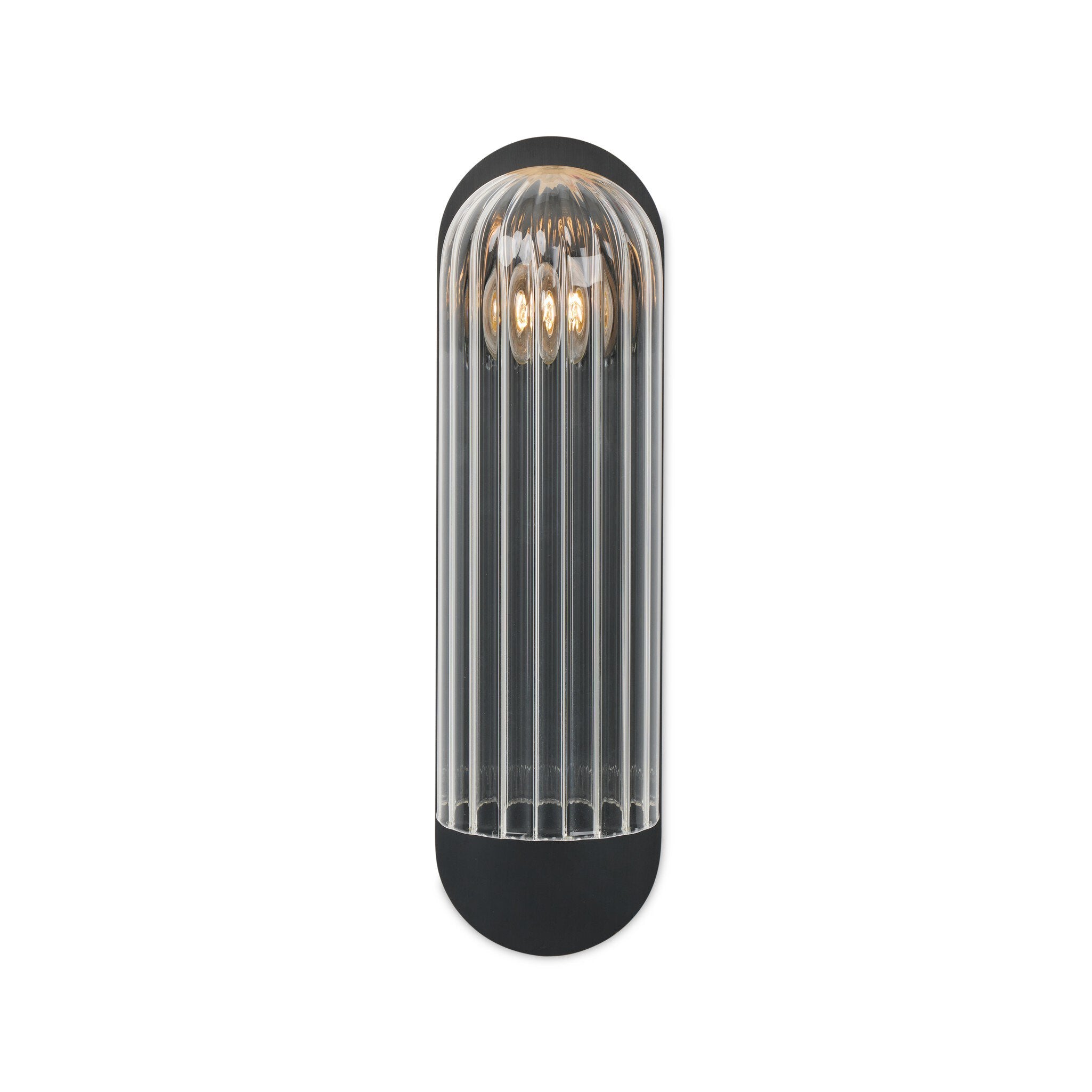 Odyssey Sconce - Clear Ribbon Glass
