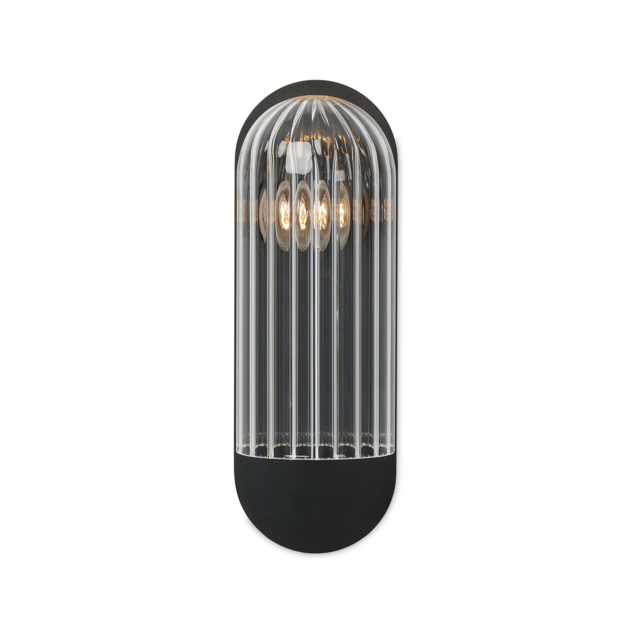 Odyssey Sconce - Clear Ribbon Glass