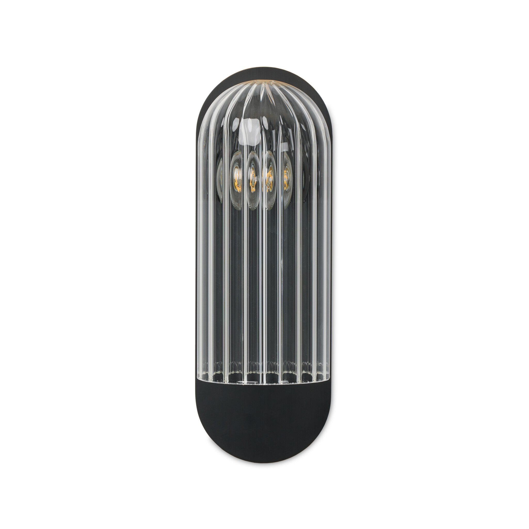 Odyssey Sconce - Clear Ribbon Glass
