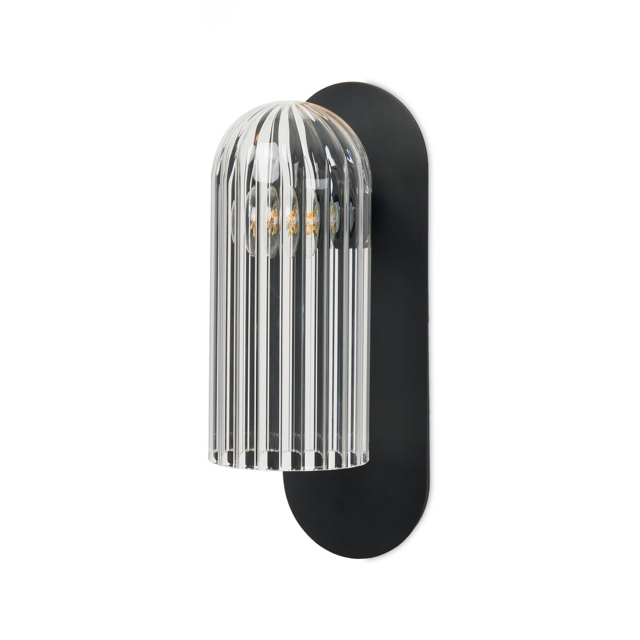 Odyssey Sconce - Clear Ribbon Glass