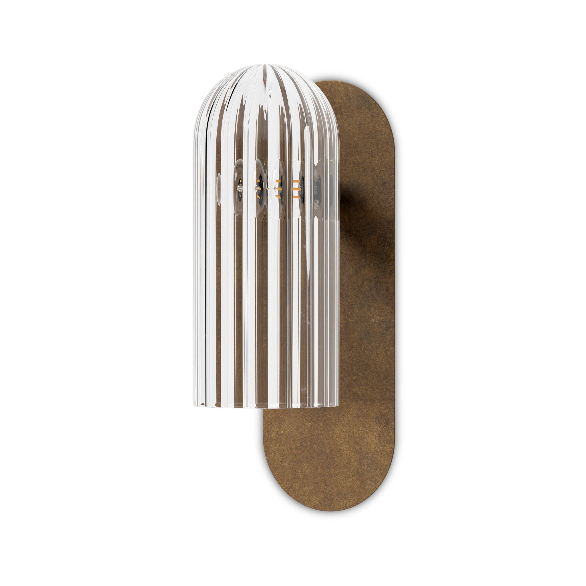 Odyssey Sconce - Clear Ribbon Glass
