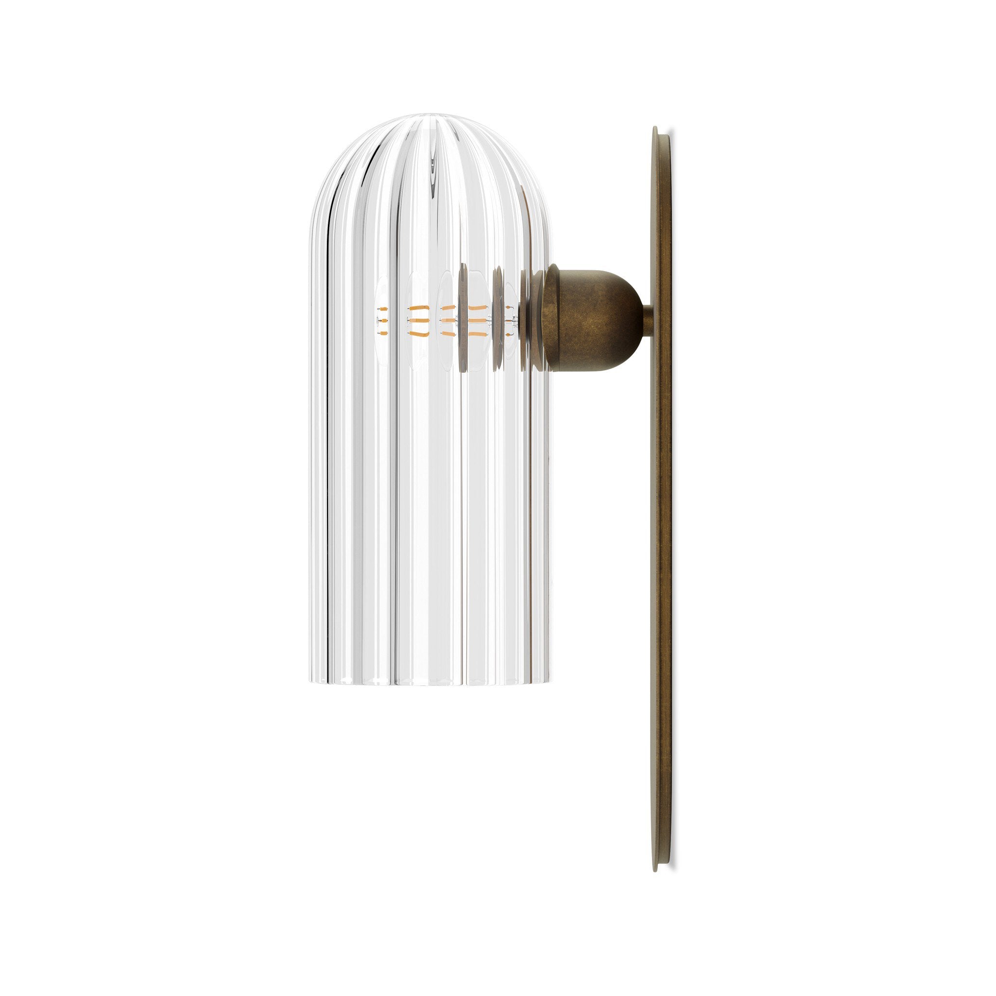 Odyssey Sconce - Clear Ribbon Glass