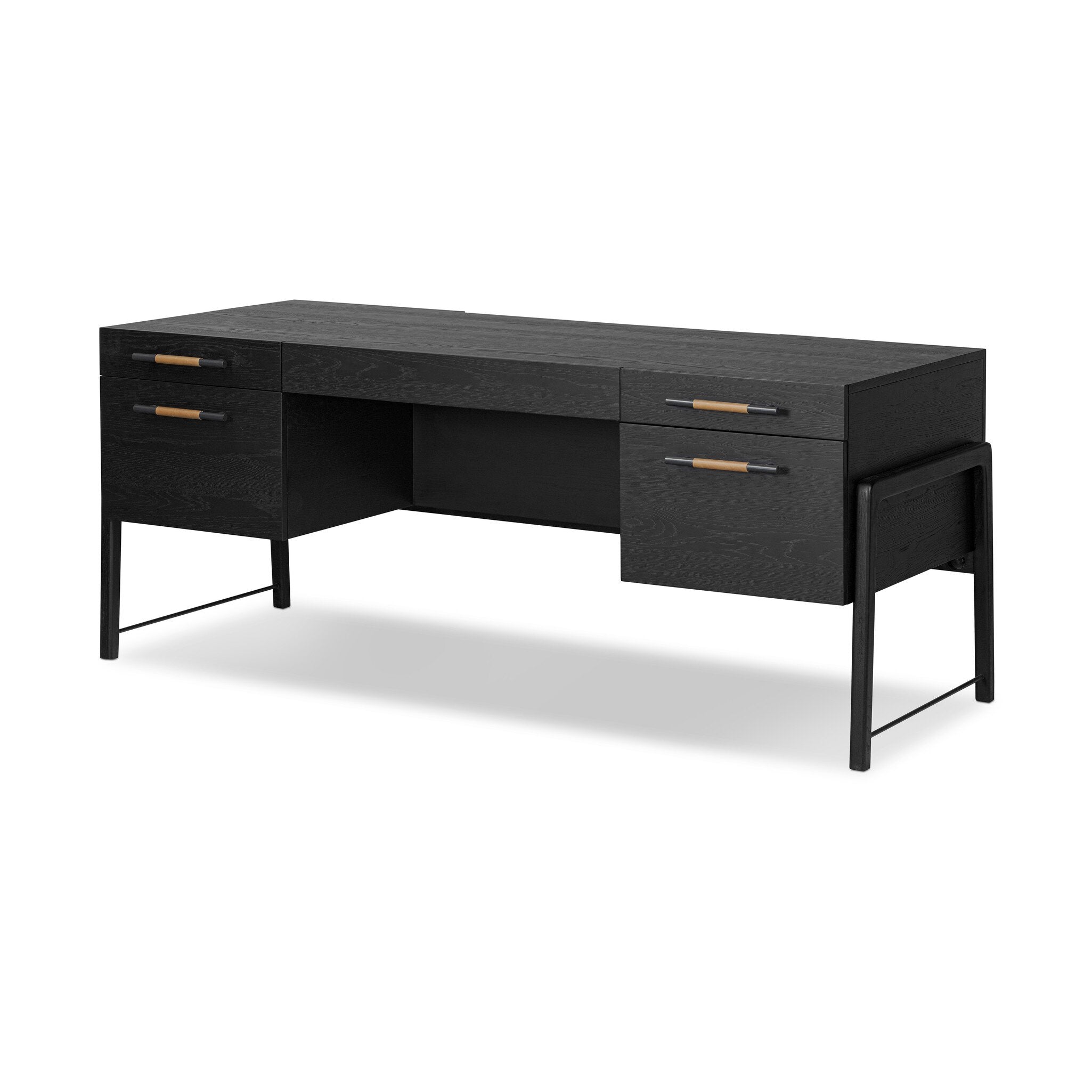 Four Hands Rosedale Executive Desk Ebony