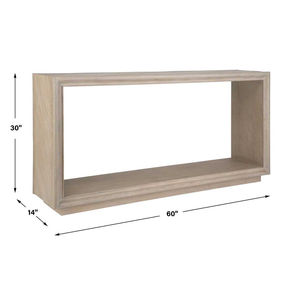 Uttermost Prism Light Oak Console Table
