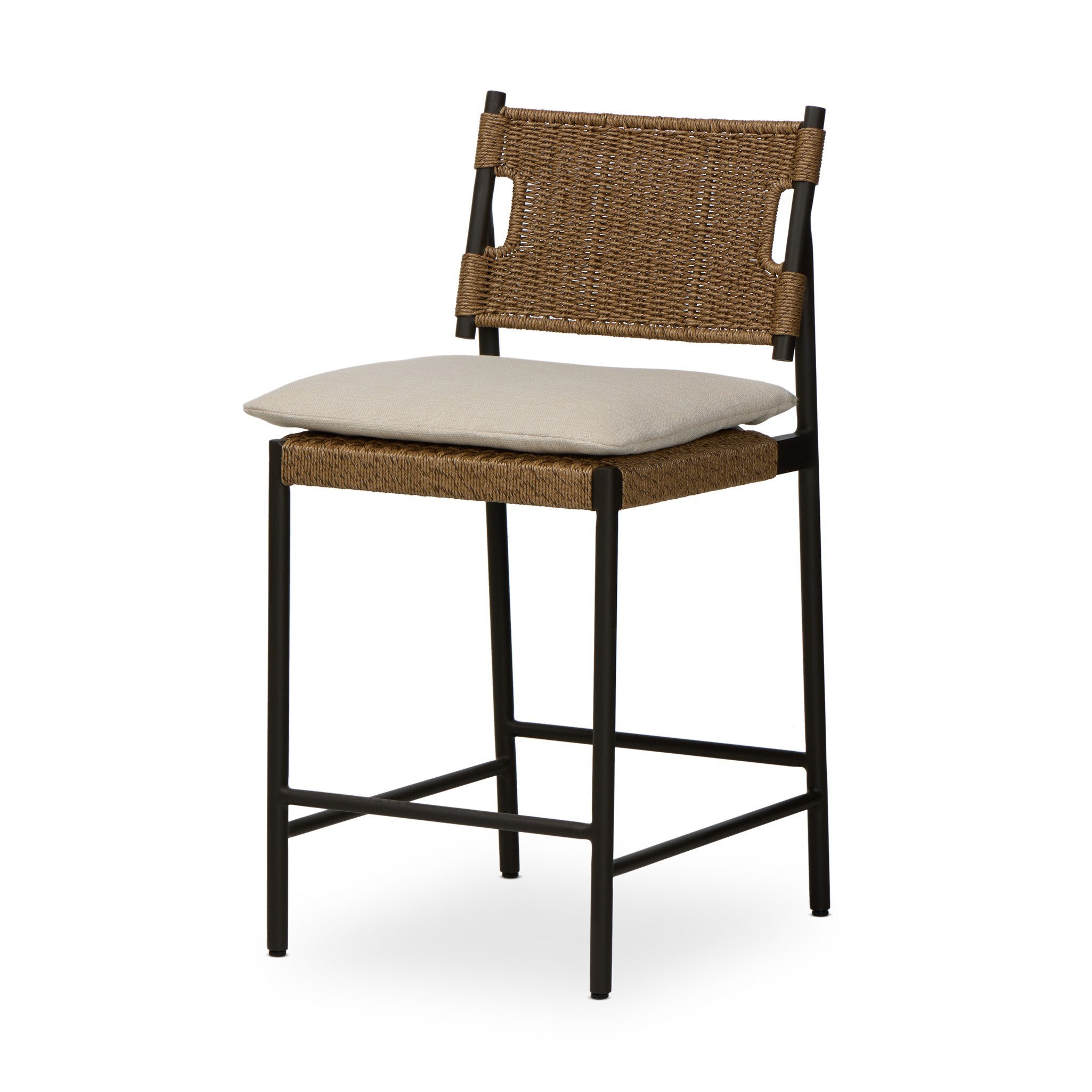 Miller Outdoor Woven Counter Stool - Thumbnail 2