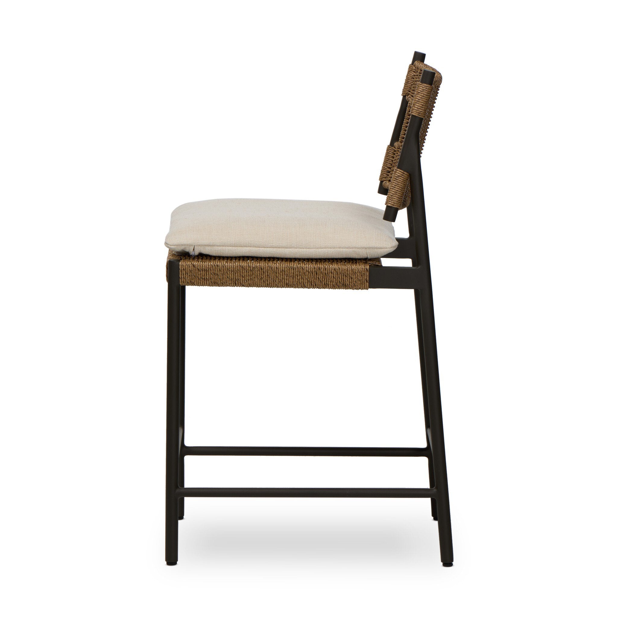 Miller Outdoor Woven Counter Stool - Thumbnail 4